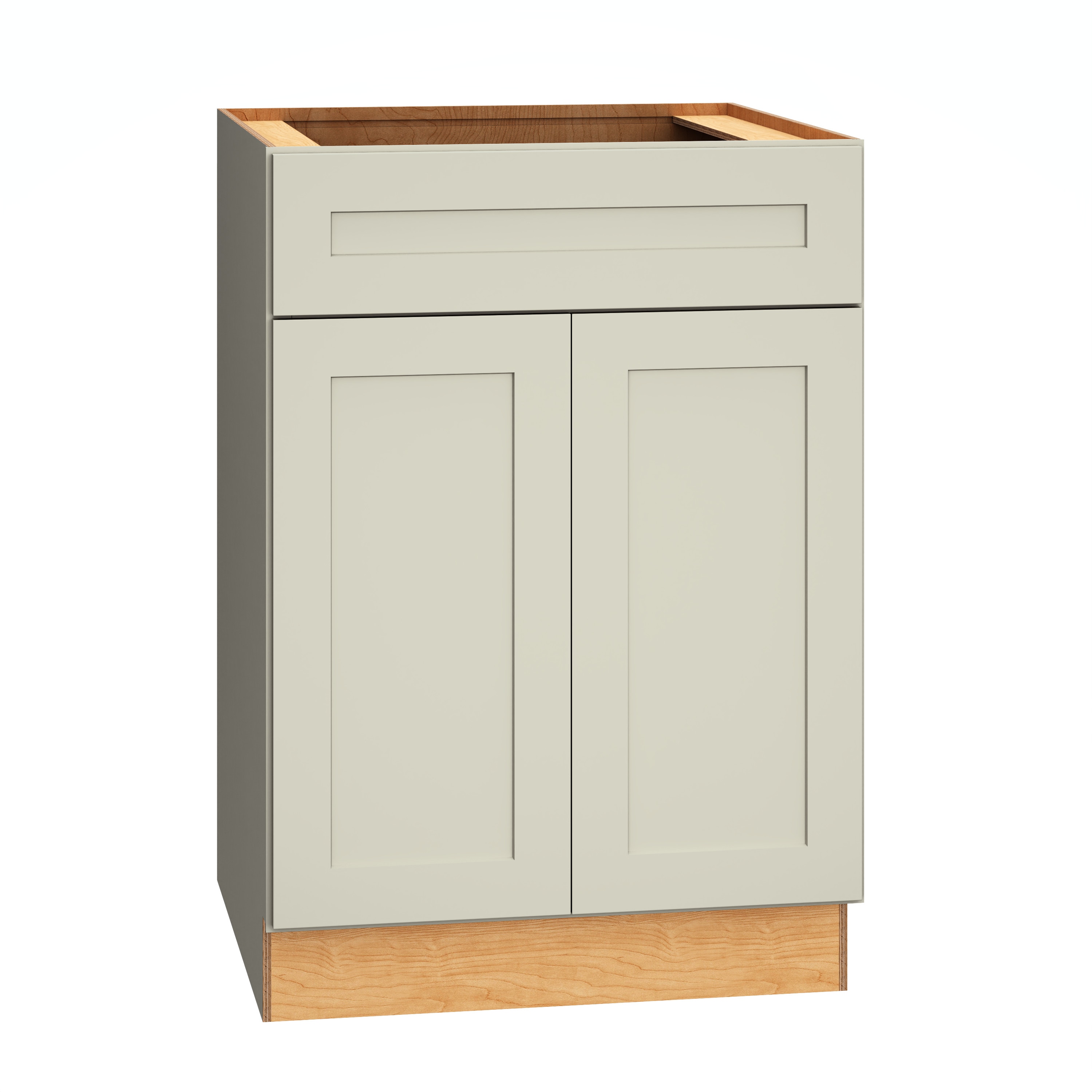 Diamond Express 61D-B24 Jamestown 24-in W x 34.5-in H x 24-in D Icy Avalanche Base Fully assembled Plywood Cabinet (Recessed Panel Shaker)