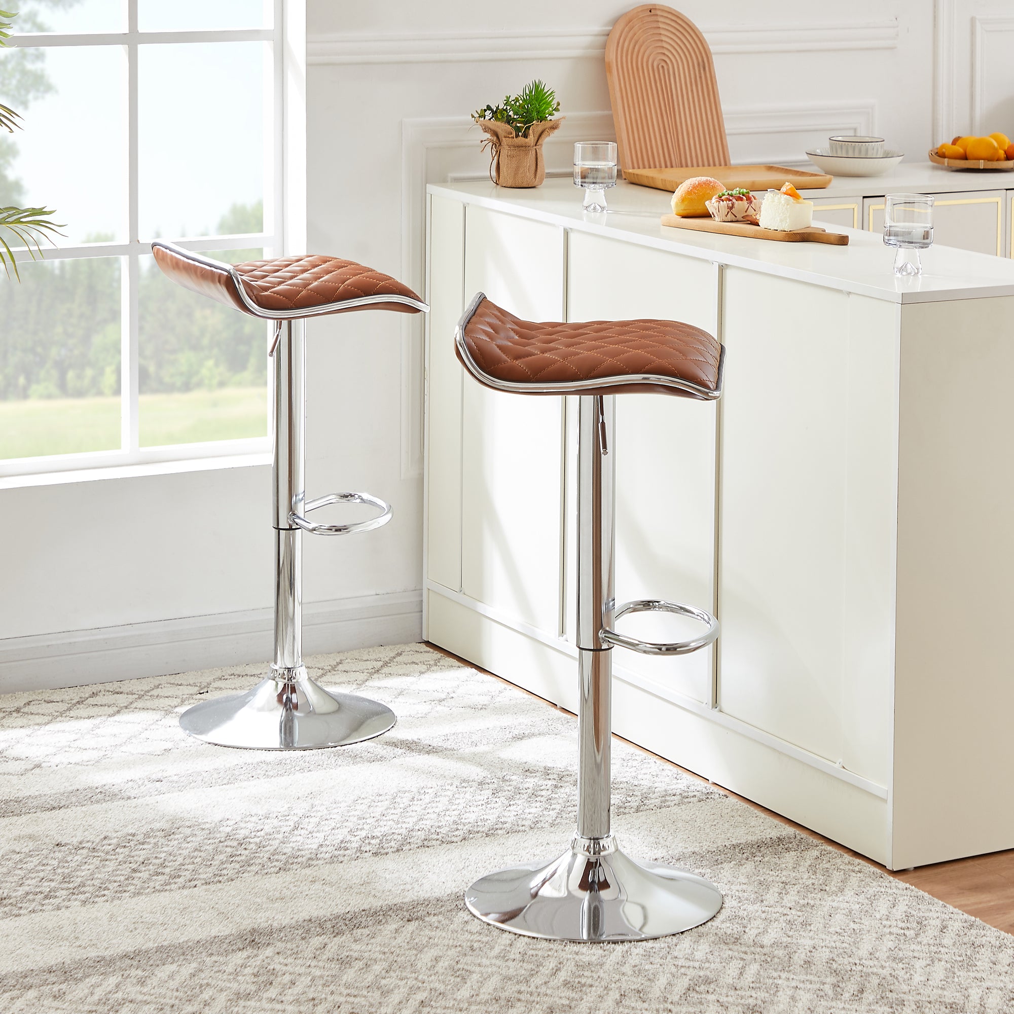 Vecelo LOE-C10-BRN stools - View #2