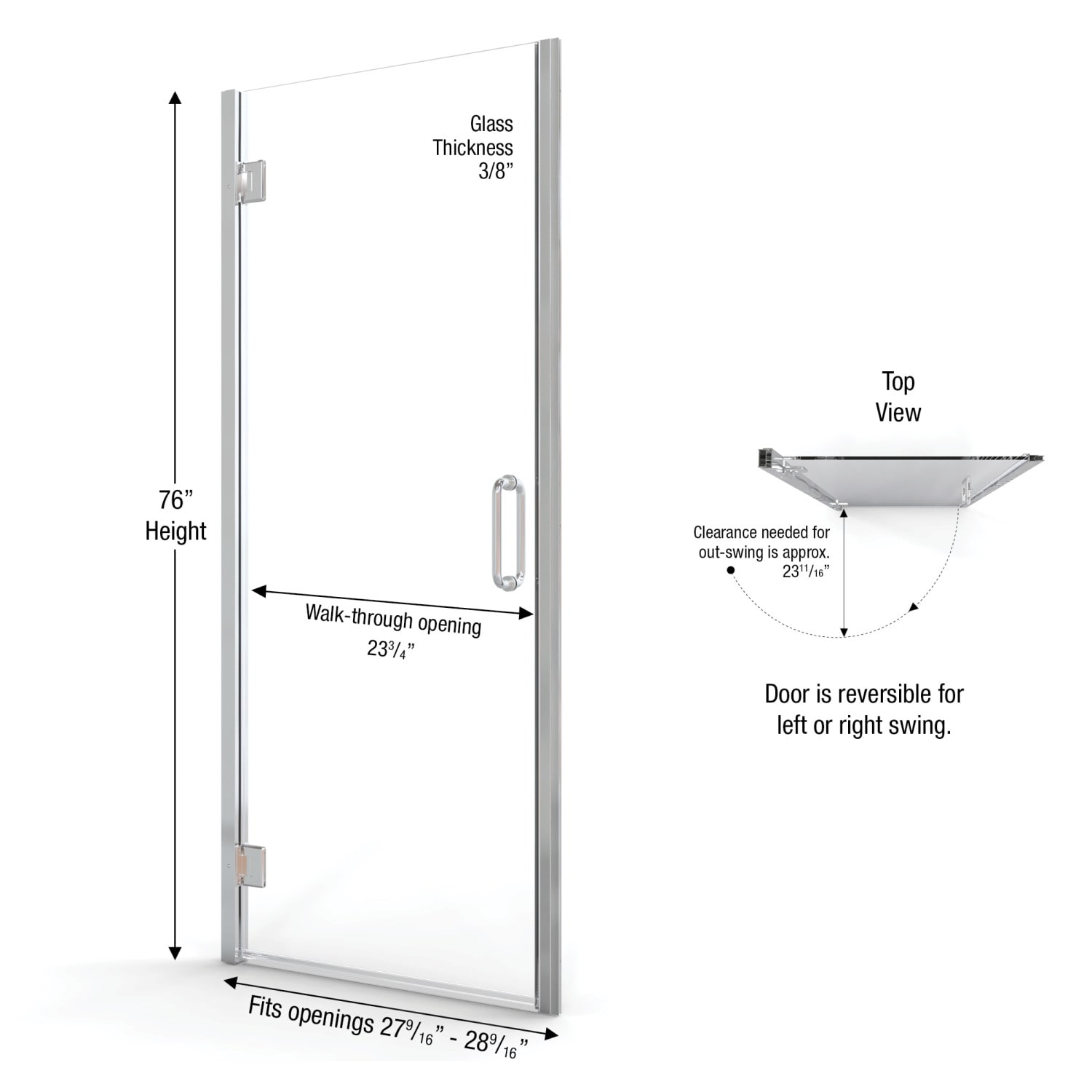 Basco COPA00A2872XPBN Shower-Doors - View #4