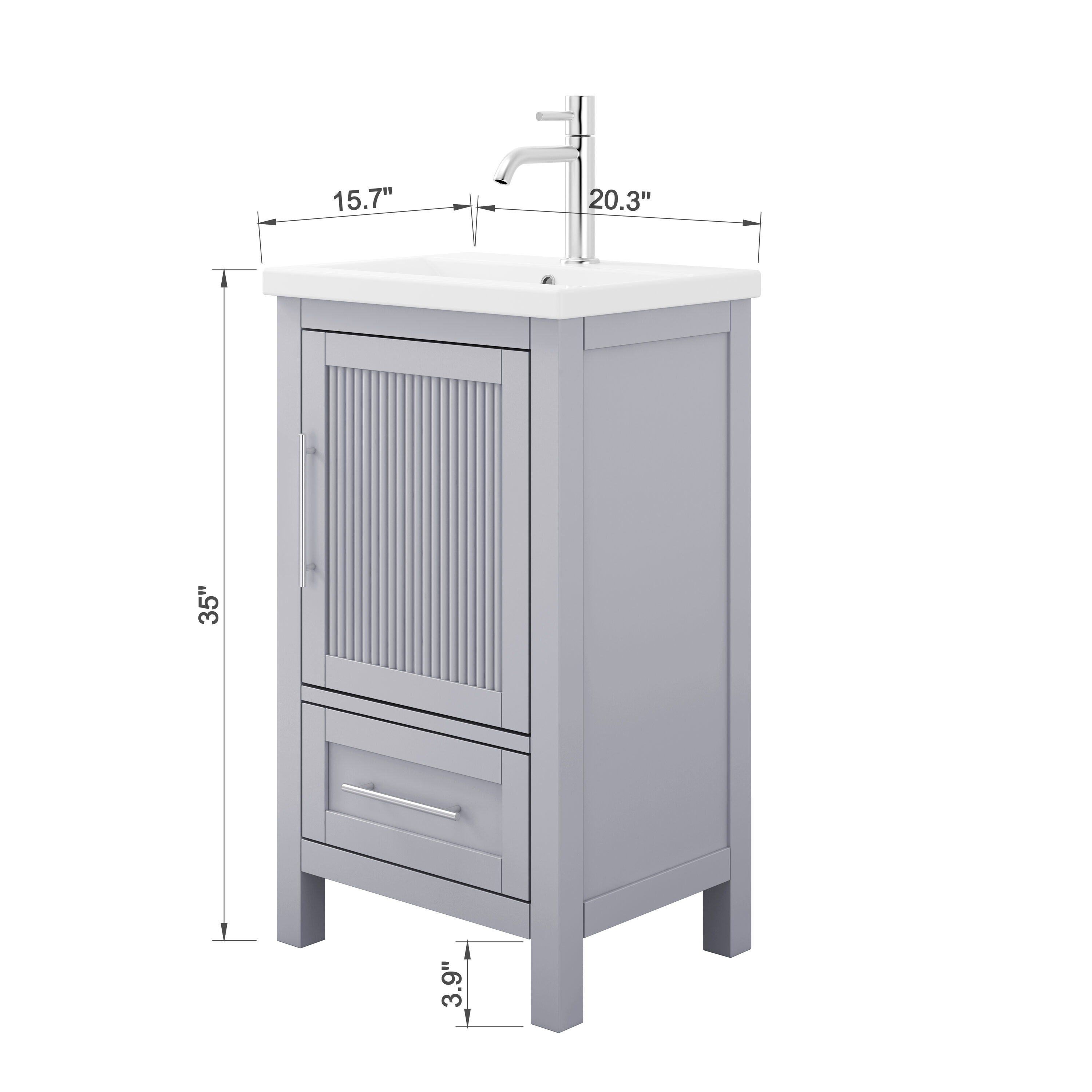 TJAmerican TJ02-23V2016GR Bath-Vanity-Combo - View #5