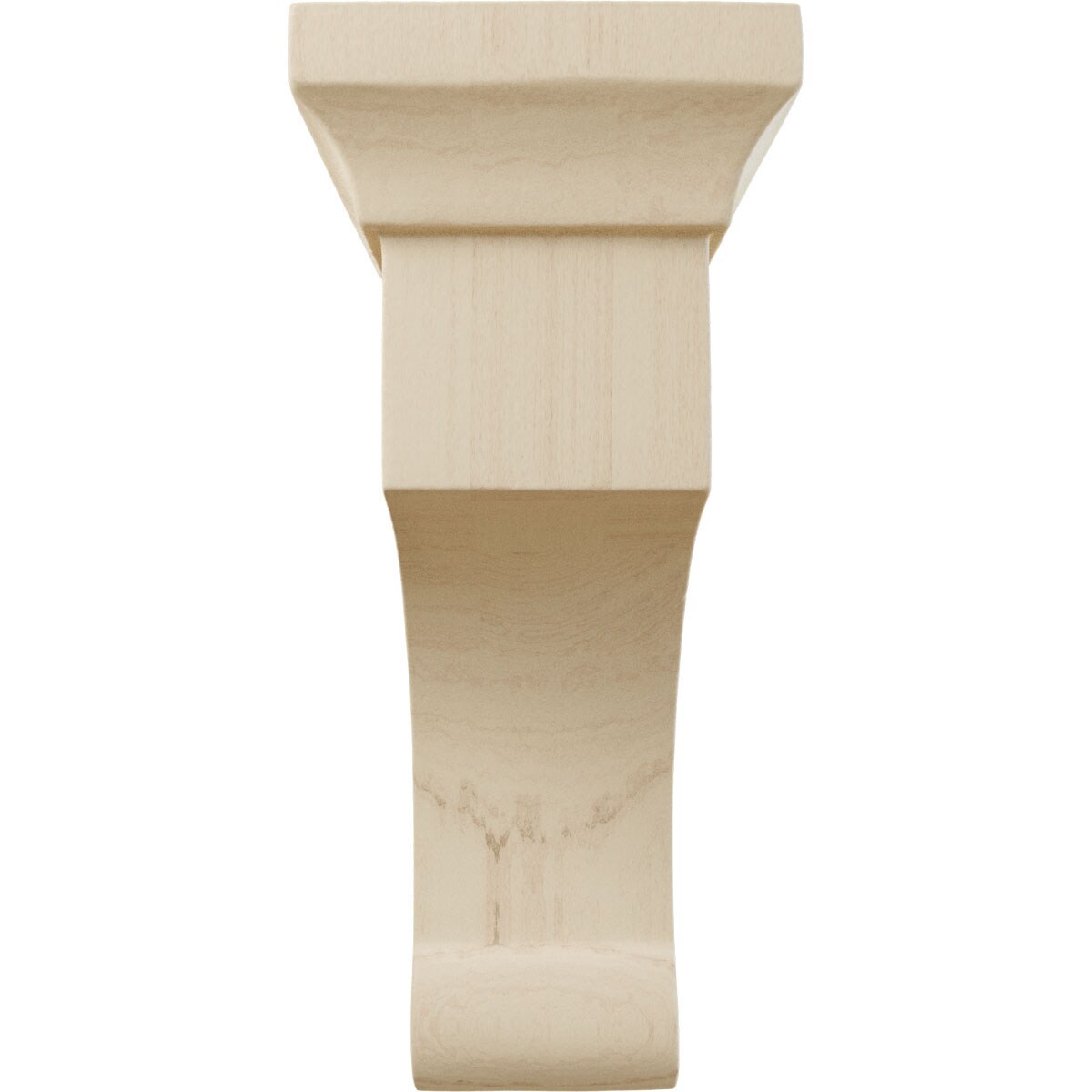 Ekena Millwork 2 1/2"W x 4"D x 6"H Small Gomez Wood Bracket, Rubberwood