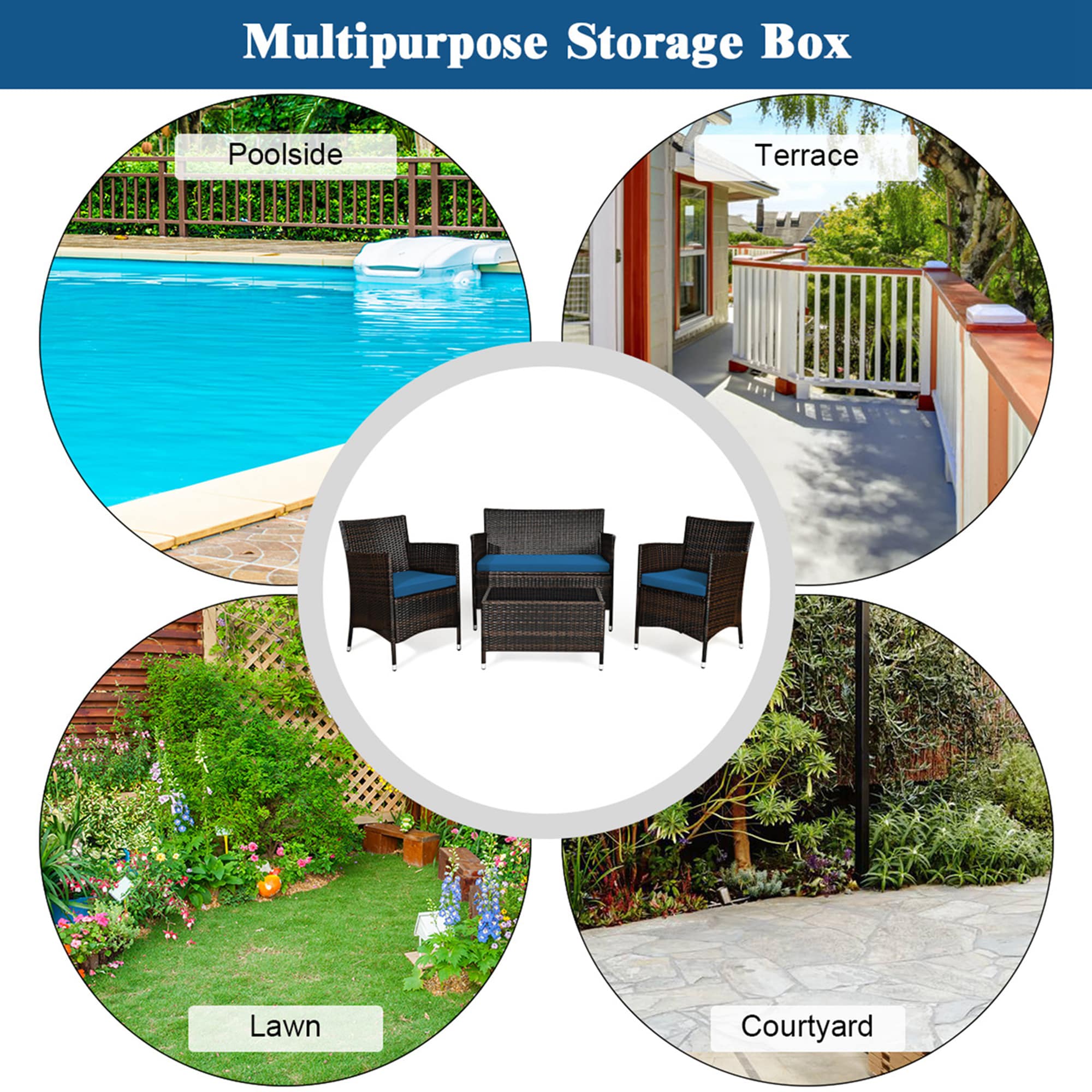 Costway LWS00028 Patio-Conversation-Sets - View #9