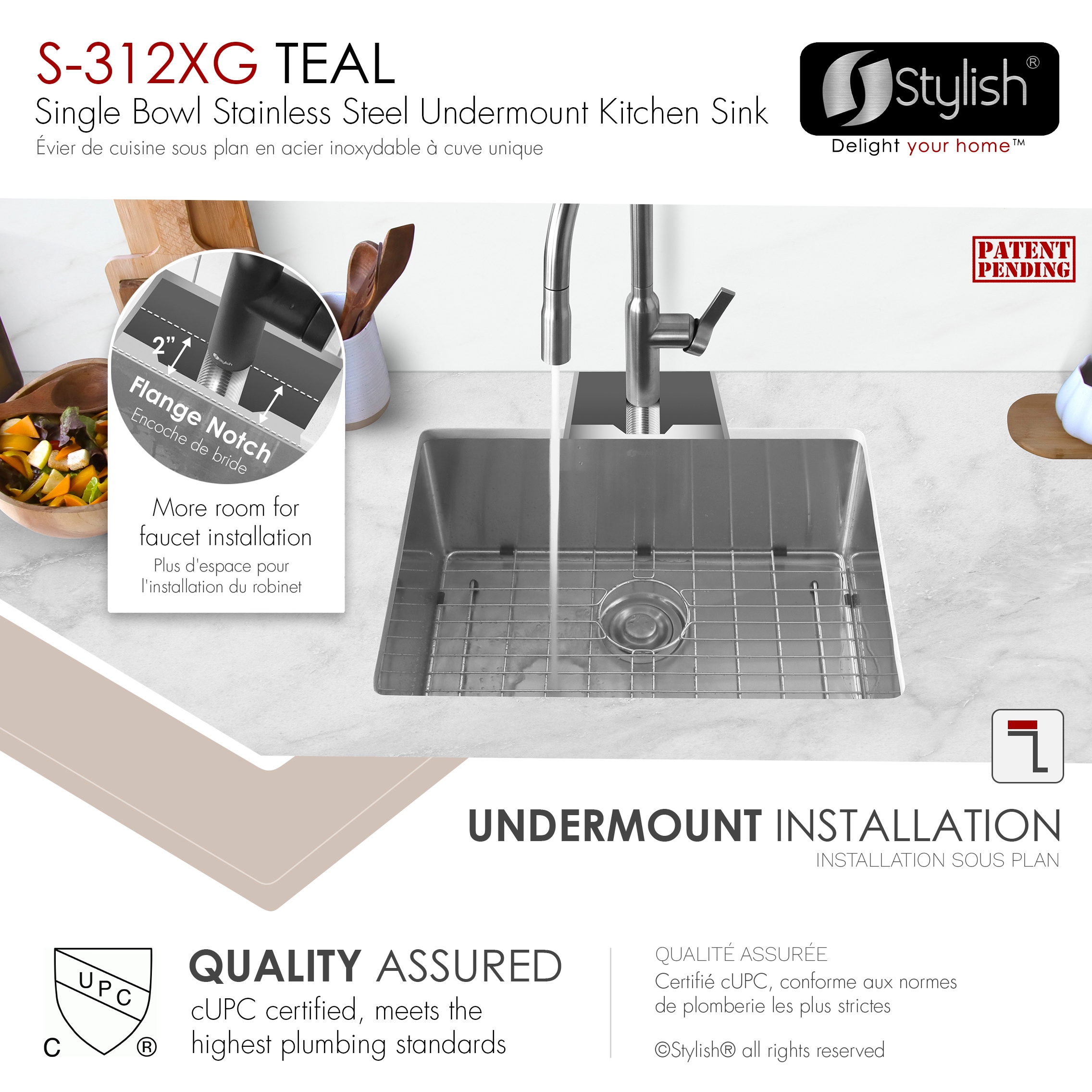 Stylish S-312XG1 Kitchen-Sinks - View #4