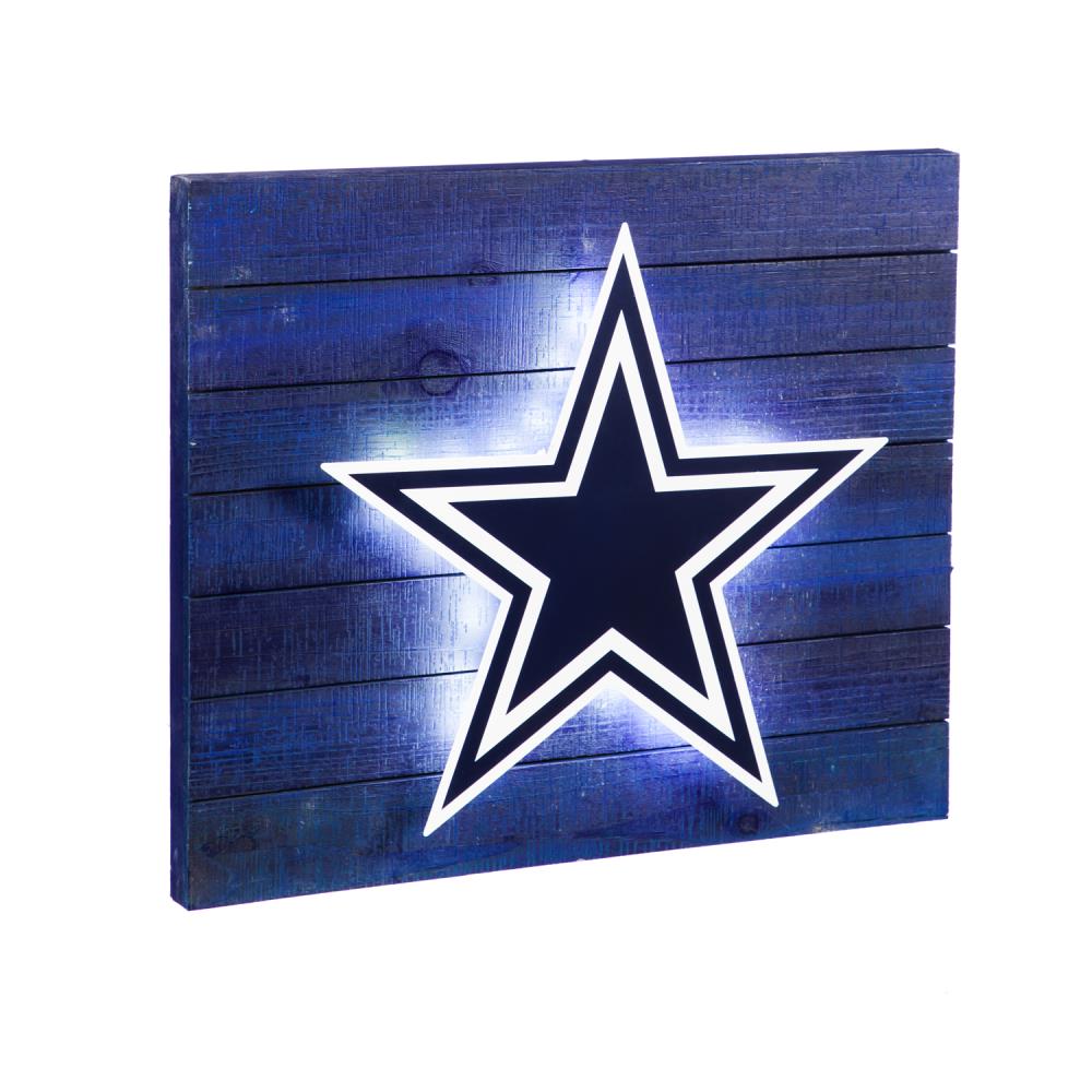 Dallas Cowboys Sign Glass Wall Art Logo - Ozone Billiards