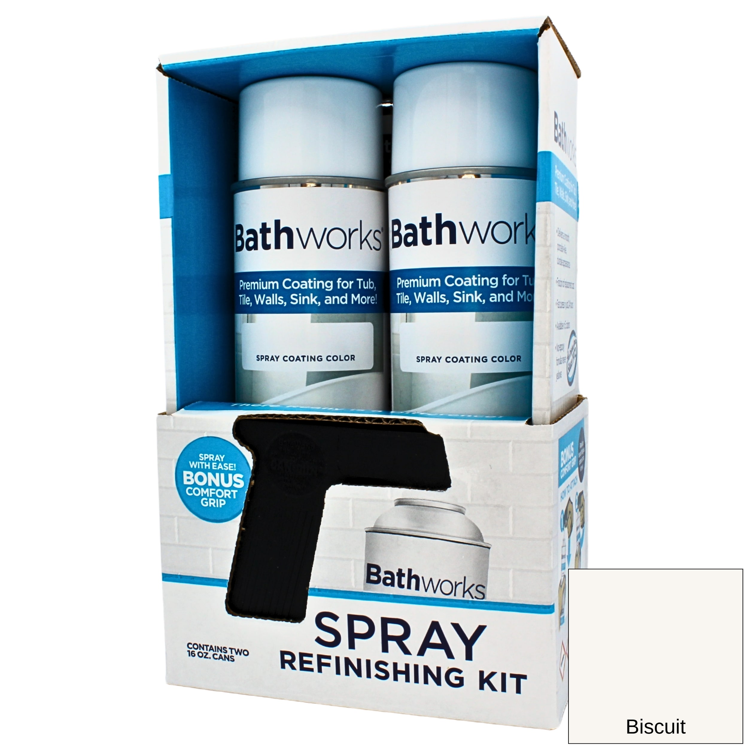 Bathworks BSP-002 Specialty Biscuit High-gloss Tub Tile Refinishing paint ( Spray can )