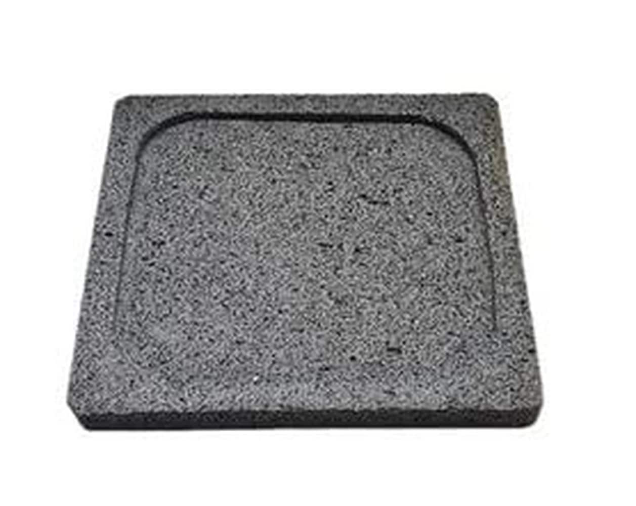 Aoibox  8 in x 8 in Natural Volcanic Lava Cooking Stone for Pizza Meats Seafood and Outdoor Grilling