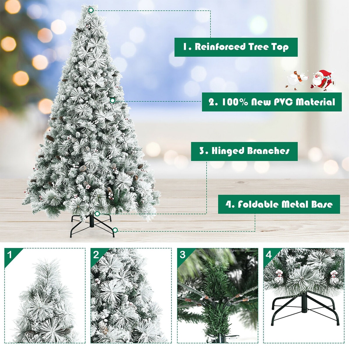 WELLFOR CM-HJY-23590 Artificial-Christmas-Trees - View #5