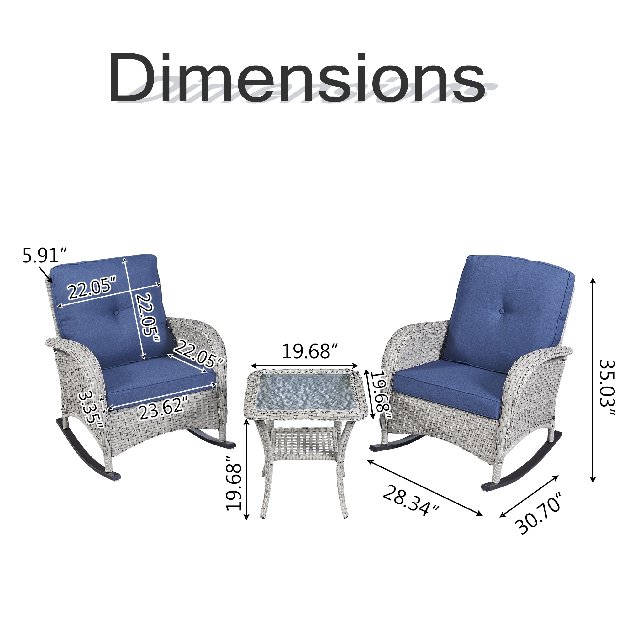 Rilyson FS043-1 Patio-Conversation-Sets - View #7