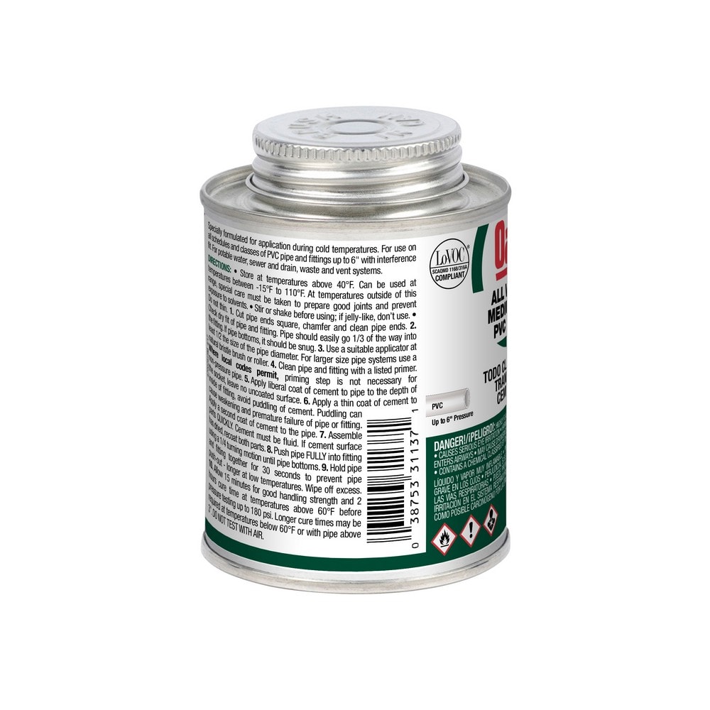 Oatey 31137L Pipe-Cements-Primers-Cleaners - View #11