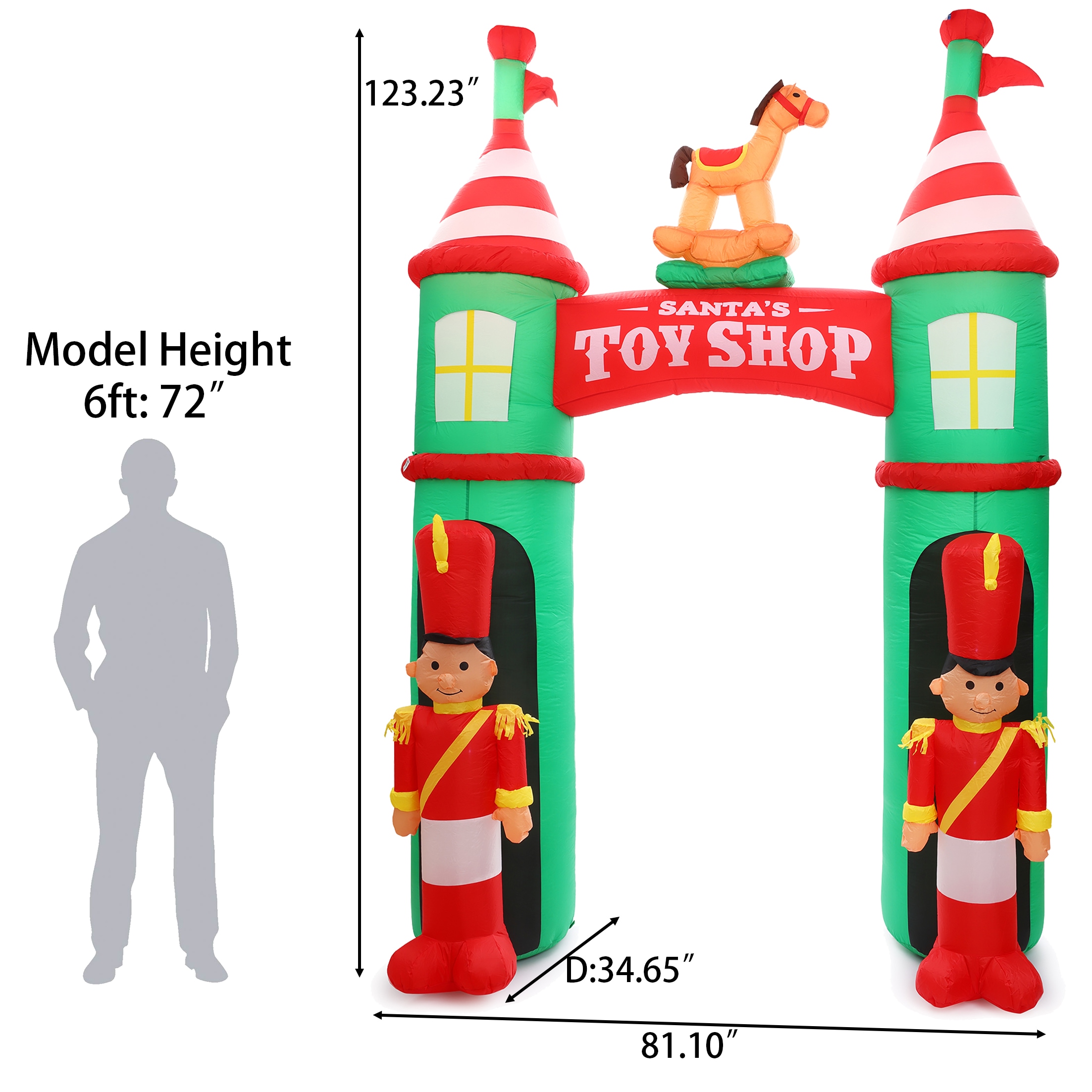 LuxenHome WHIN1616 Christmas-Inflatables - View #13
