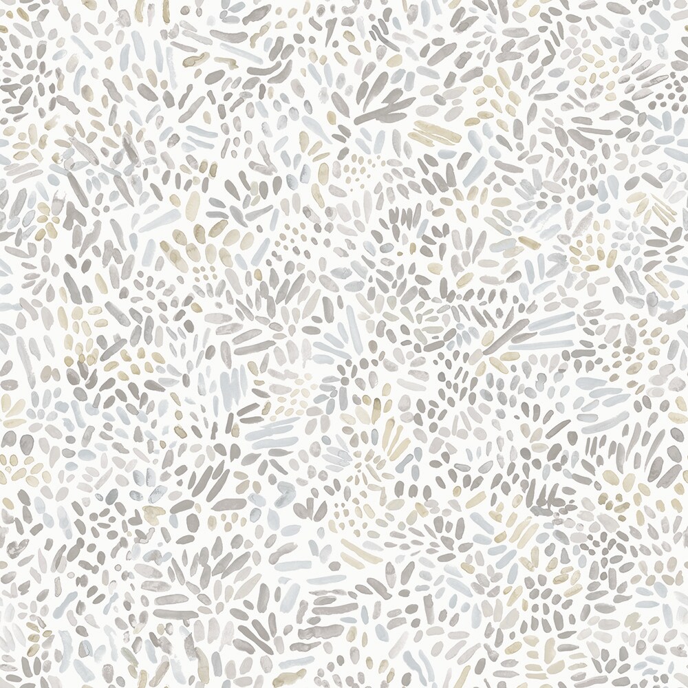 Tempaper BG15061 28-sq ft Grey Vinyl Abstract Self-adhesive Peel and Stick Wallpaper