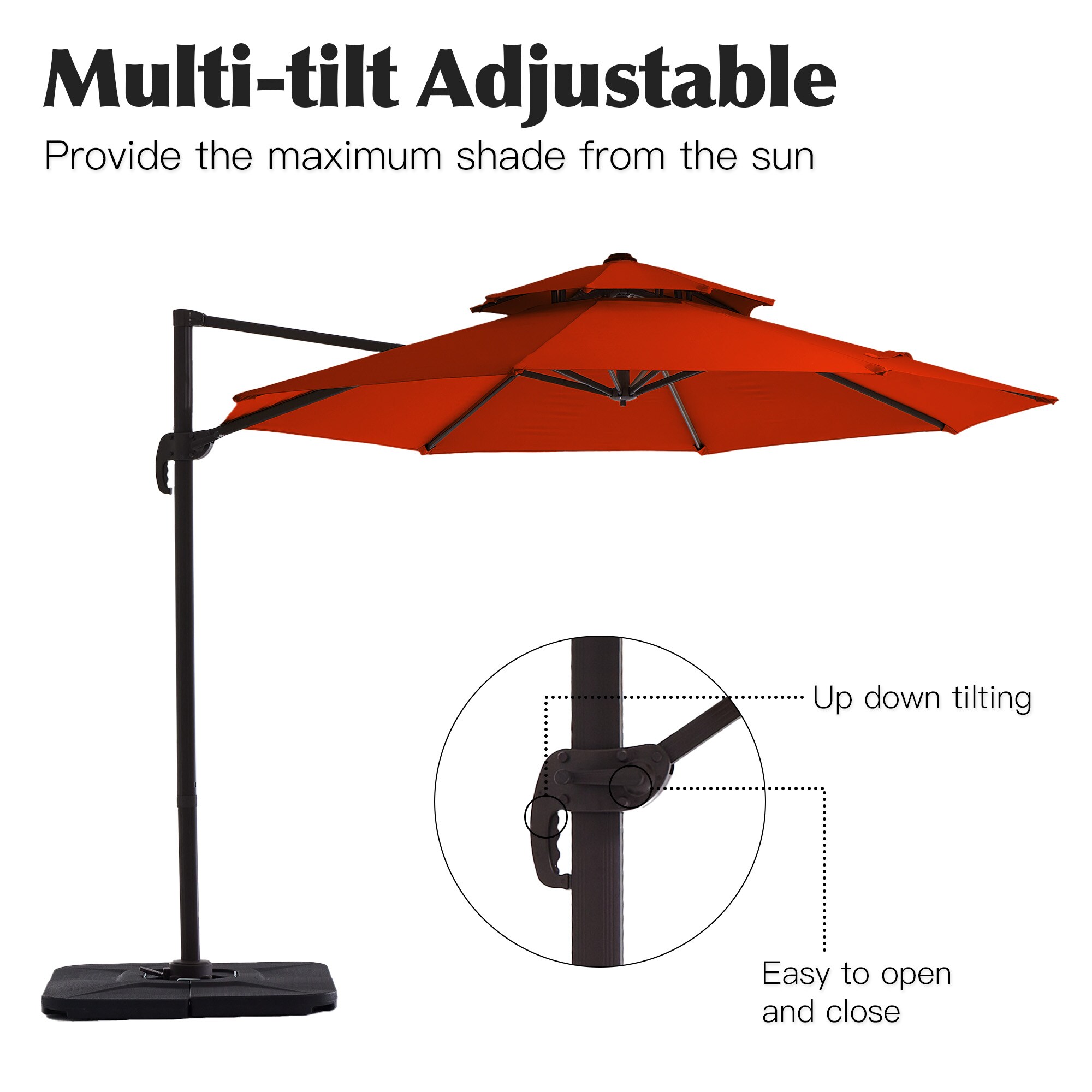 VOUA JE-LK11-RD+BASE Umbrellas-2 - View #4