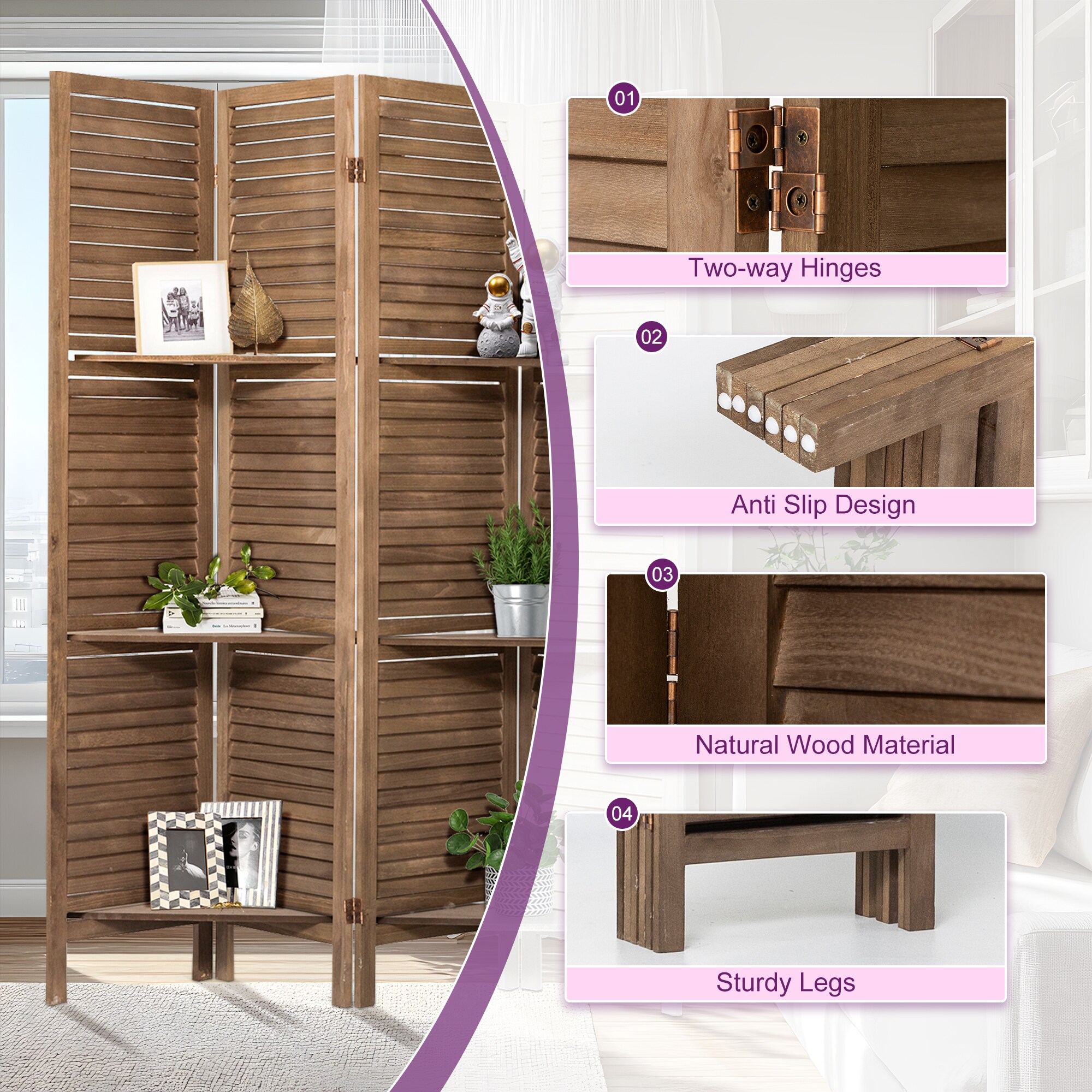 Dovelina LS0103-621005 Indoor-Privacy-Screens - View #6
