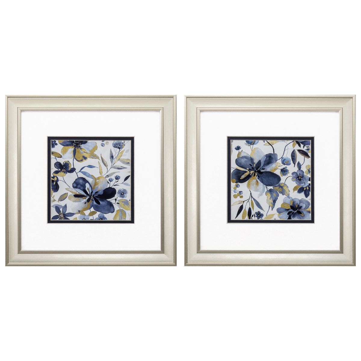 HomeRoots Gold Wood Framed 12-in H x 12-in W Garden Wood Print at Lowes.com