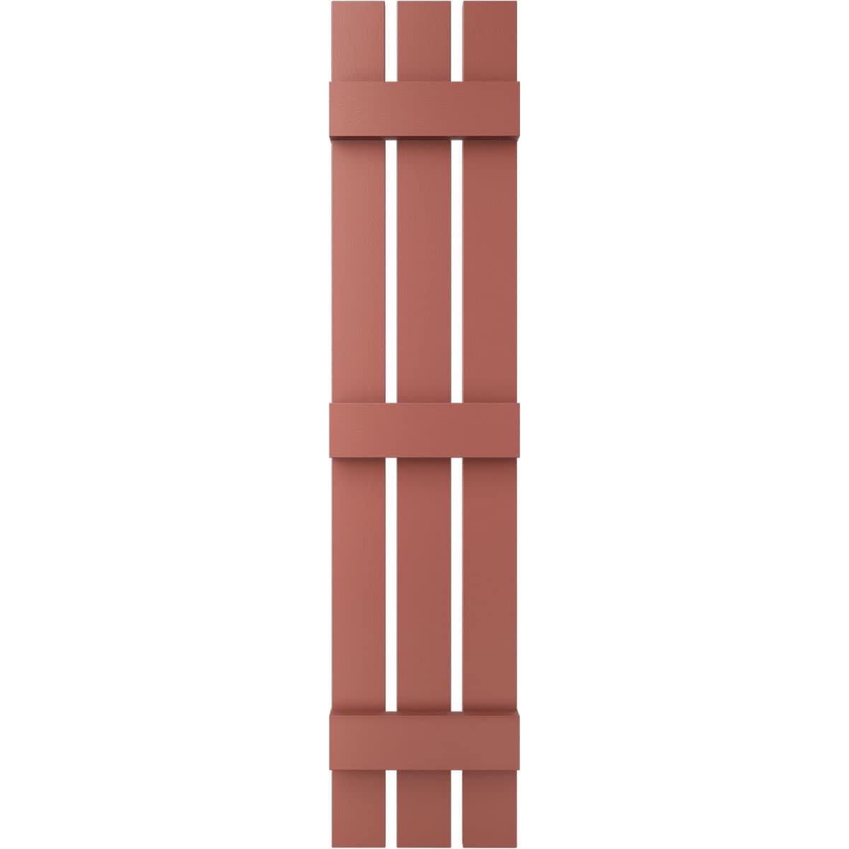 Ekena Millwork LS3S12X05900RD 12-in W x 59-in H Burgundy Red Board and batten Spaced Exterior Shutters ( 2 -Pack )