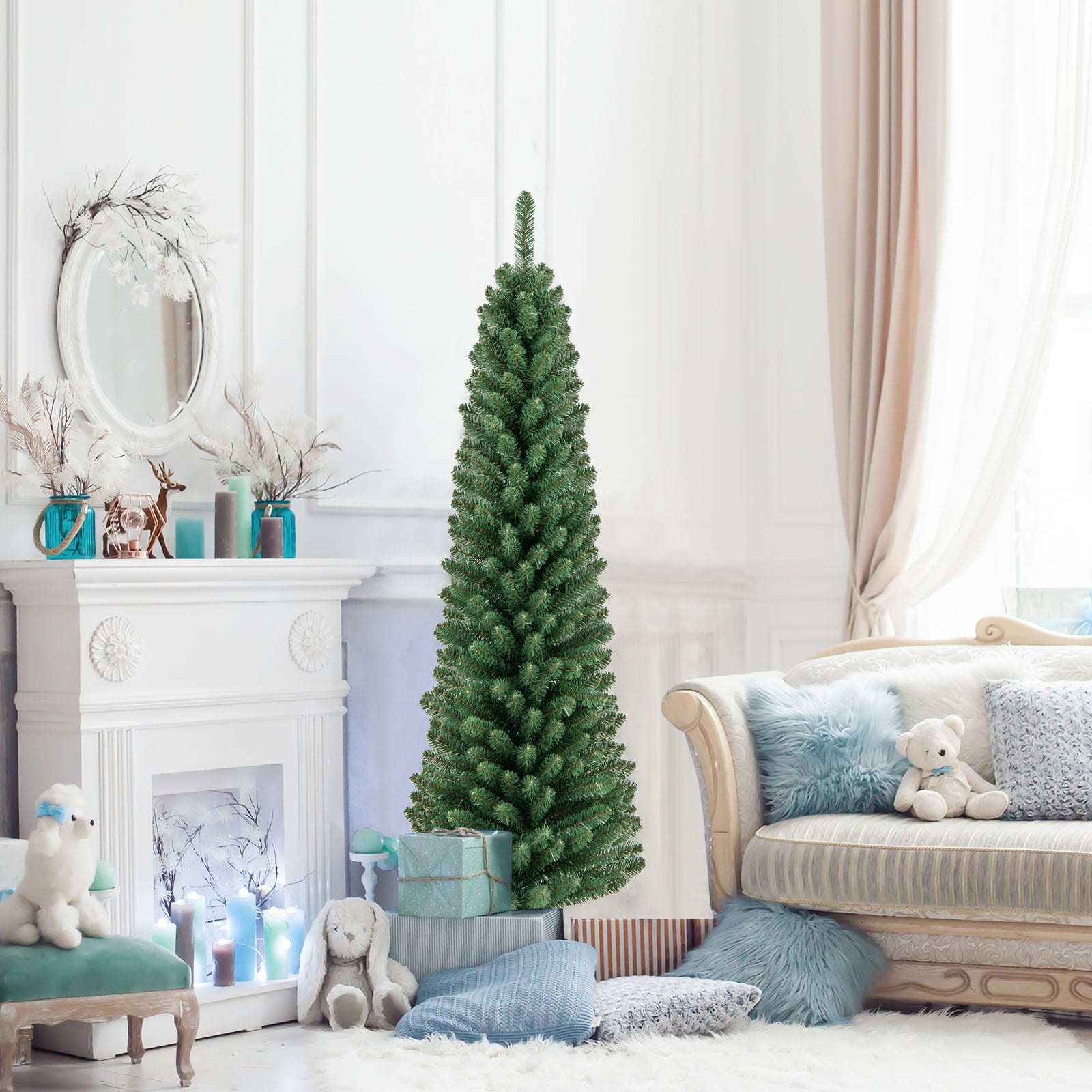 WELLFOR CM-HGY-23459US Artificial-Christmas-Trees - View #2