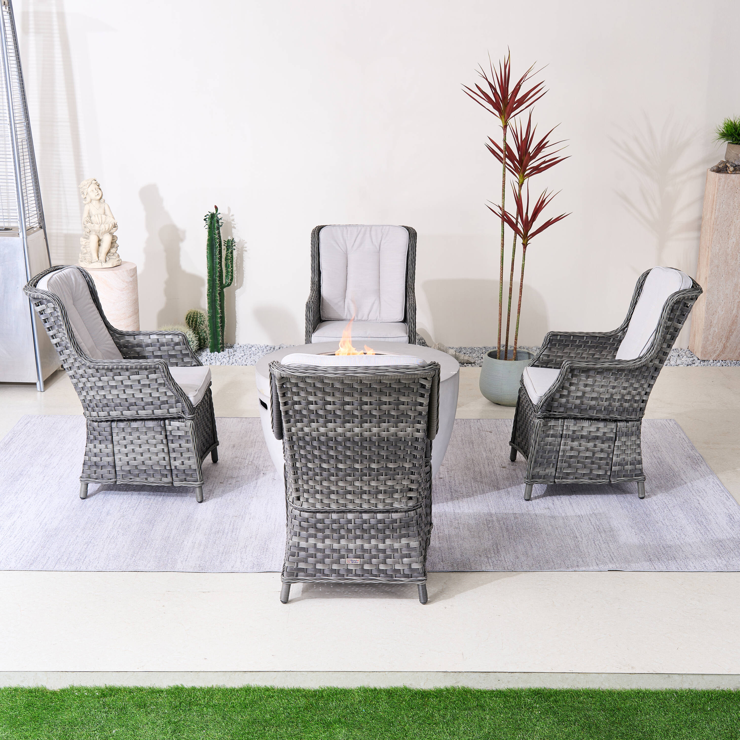 Direct Wicker DWG-4-010&2160-GR Patio-Conversation-Sets - View #8