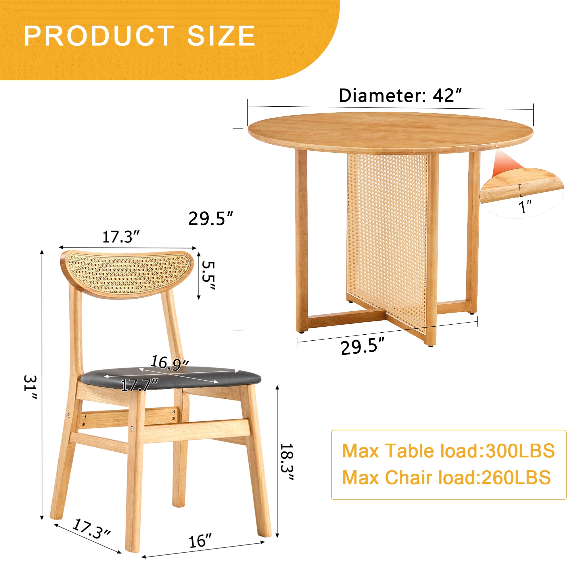 Siavonce XH01187 Dining-Sets - View #9