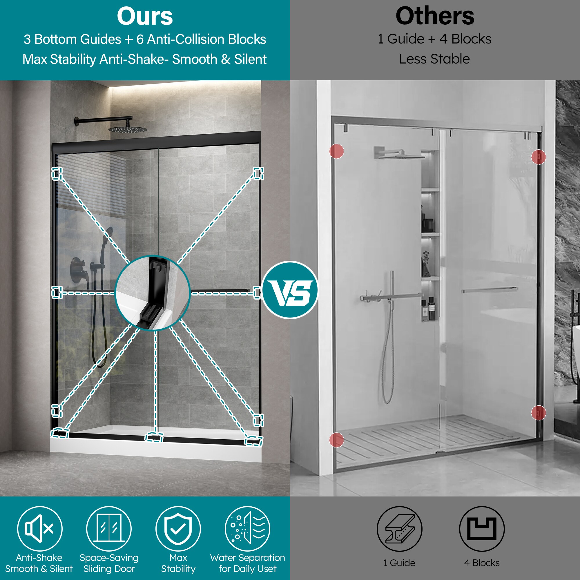 WELLFOR CHT59-P494815 Shower-Doors - View #4