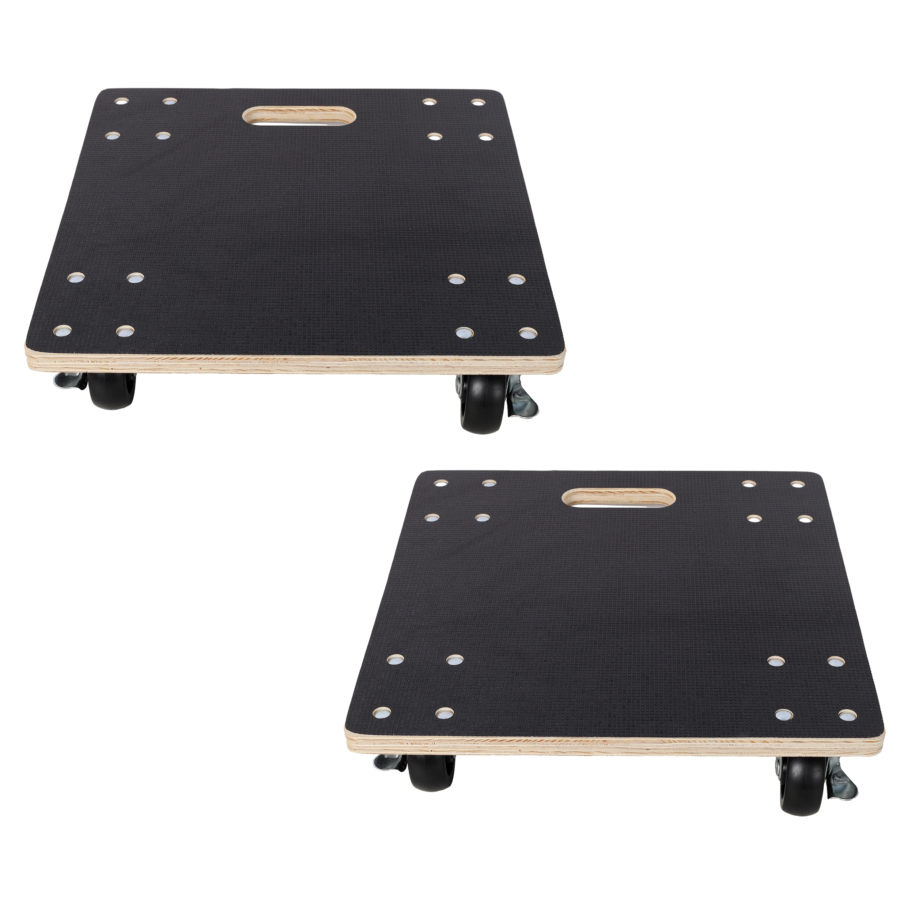 Maocao Hoom 1320-lb Capacity 4 -Wheel Black Wood Furniture dolly
