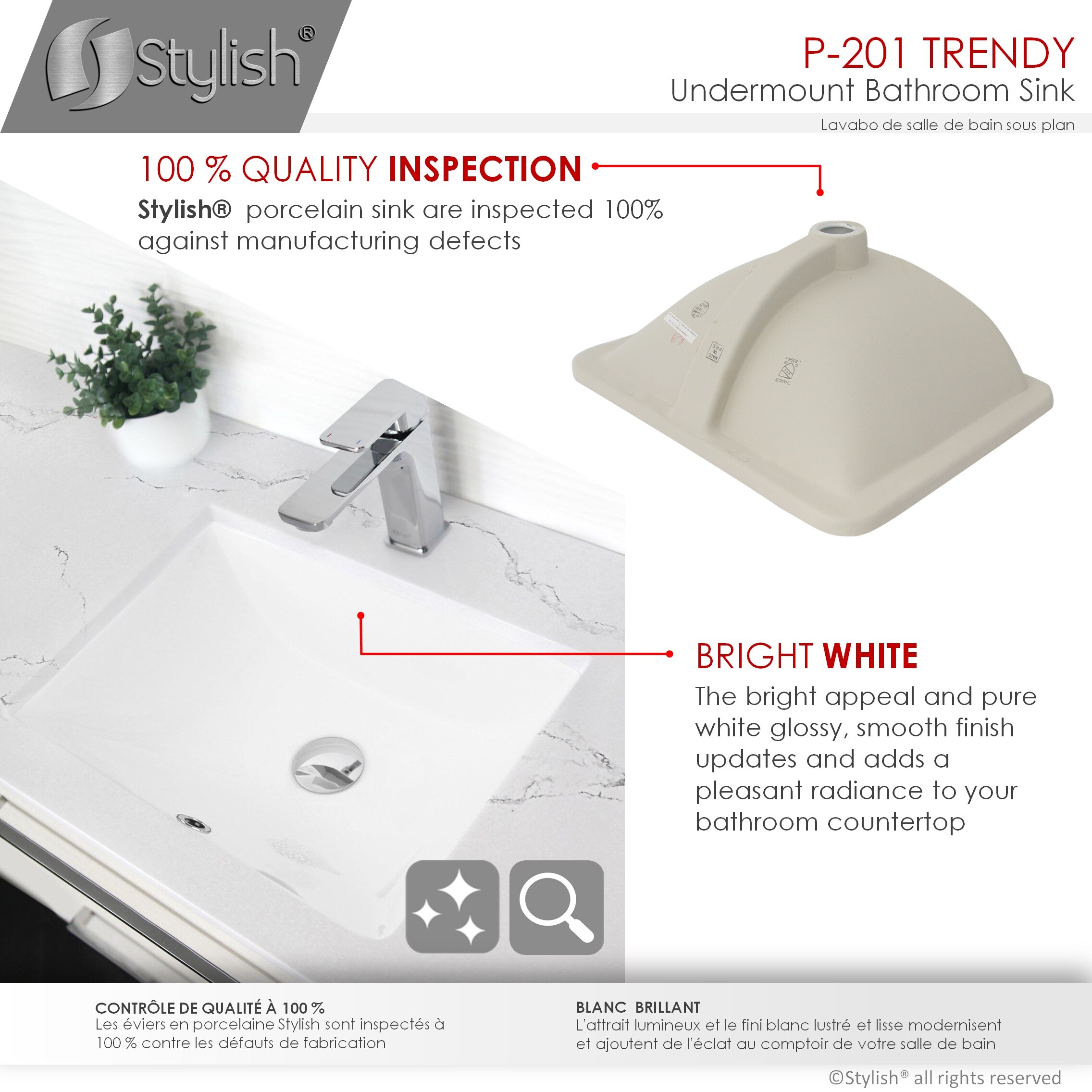 Stylish P-201-2 Bath-Sink - View #3