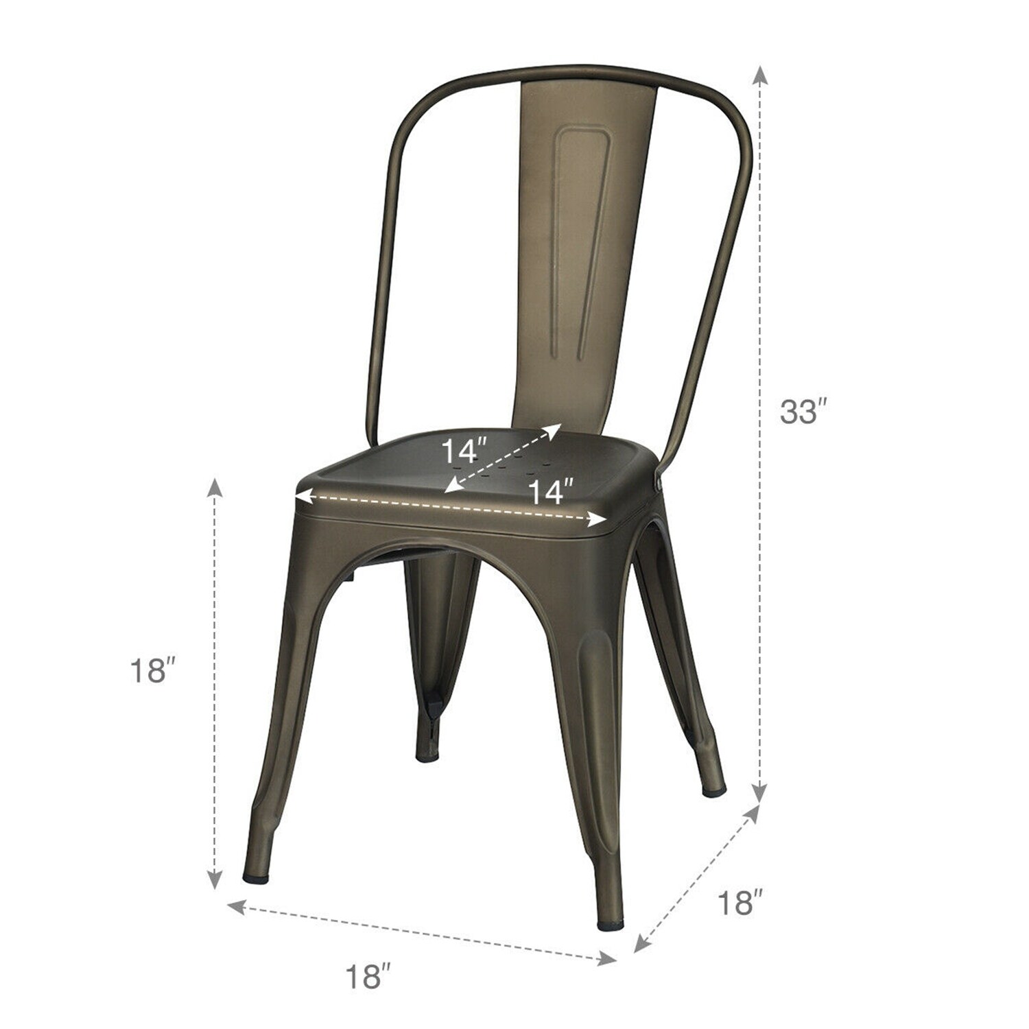 WELLFOR CHY-GC087 Dining-Chairs - View #2