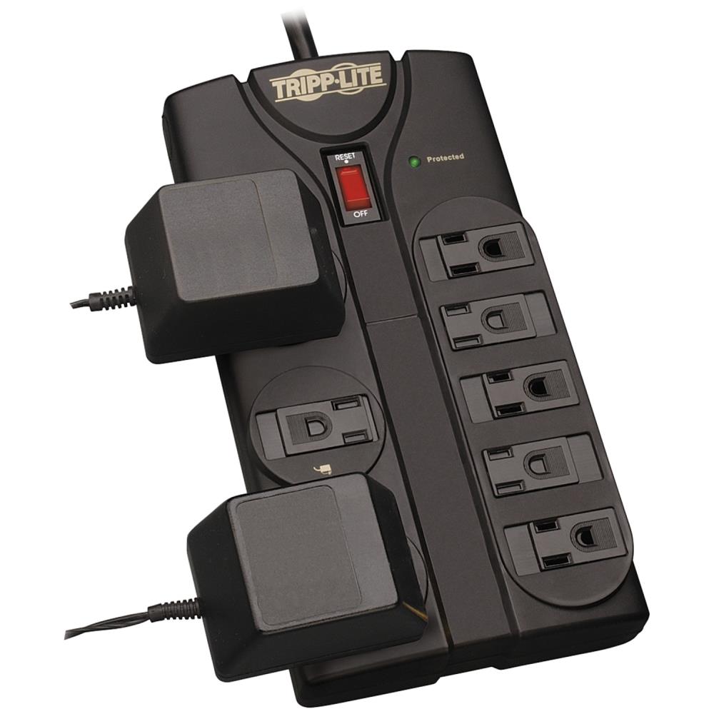 Tripp Lite 8-ft 8-Outlet 1440 Joules 1800-Watt Black Indoor