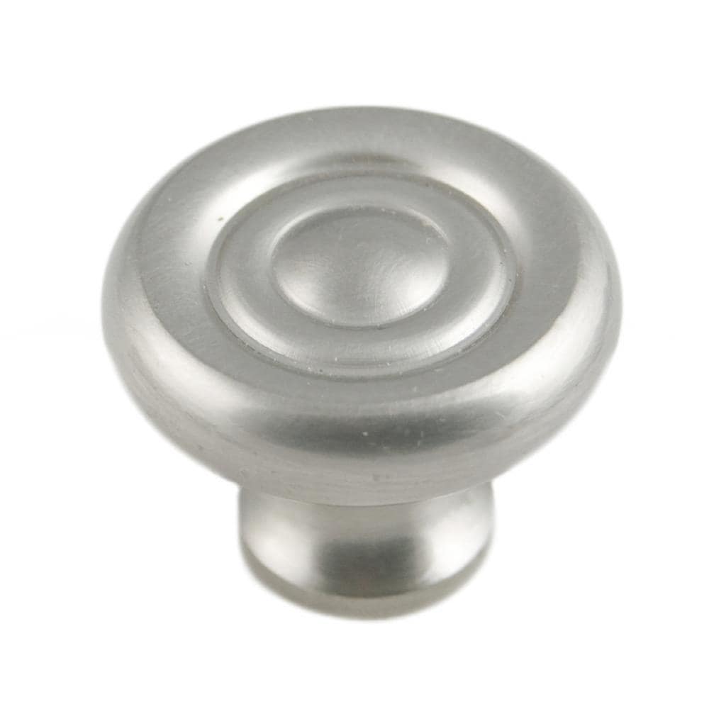 RK International CK 4244-P Satin nickel Round Traditional Cabinet Knob
