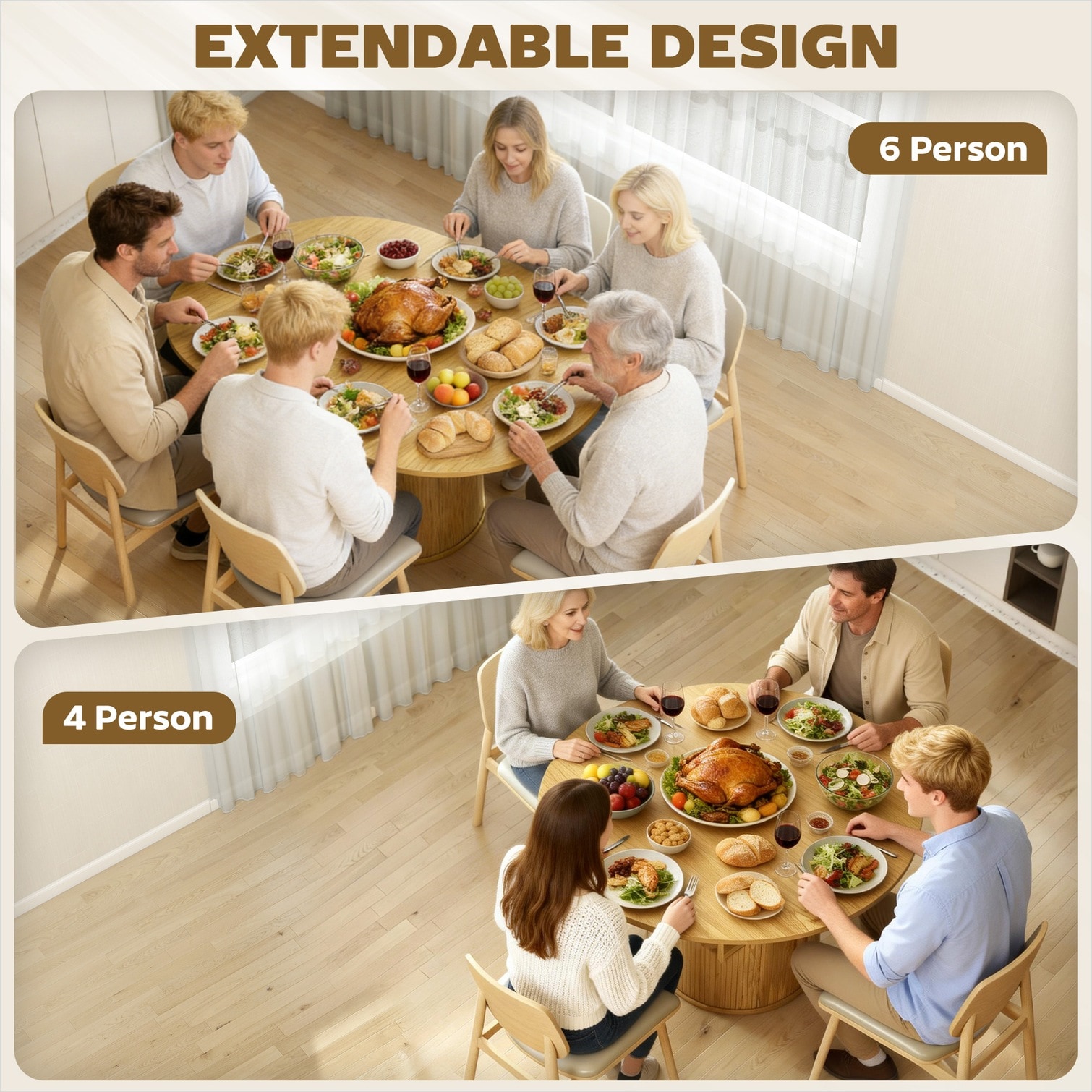 sunjurt XXQ632G68WFH Dining-Tables - View #5