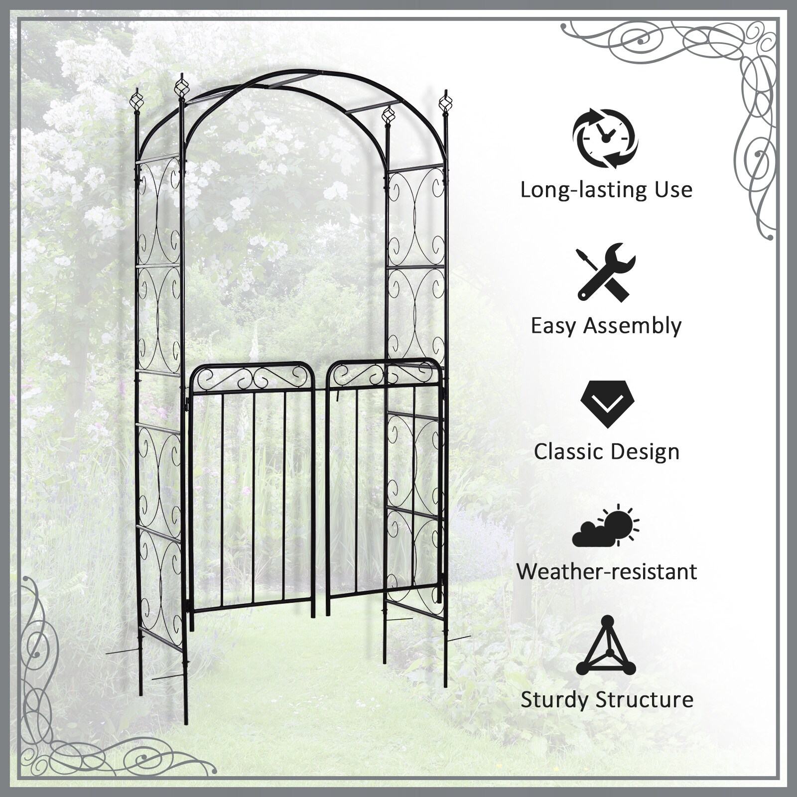 Damerin ZLY-31F Garden-Trellis - View #4