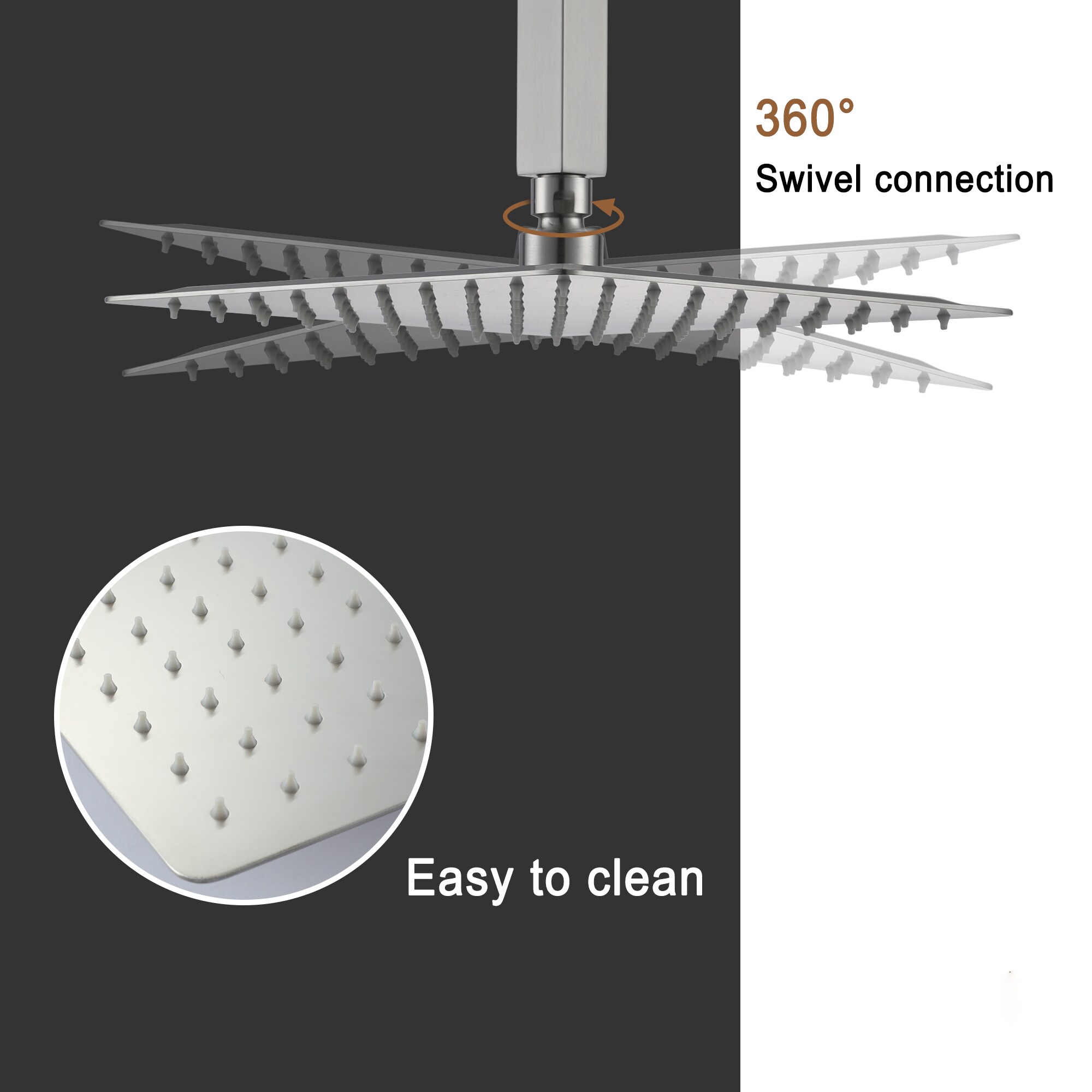 Clihome CHMS-10ORB-A3809 Showerhead-Bar-Panels - View #7