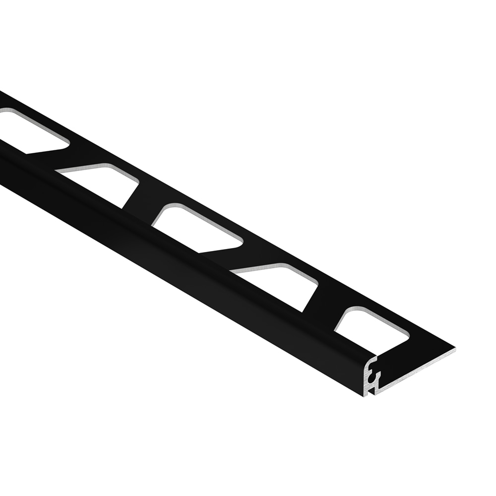 Schluter Systems J110GS Jolly 0.438-in W x 98.5-in L Black color-coated aluminum Aluminum L-angle Tile Edge Trim