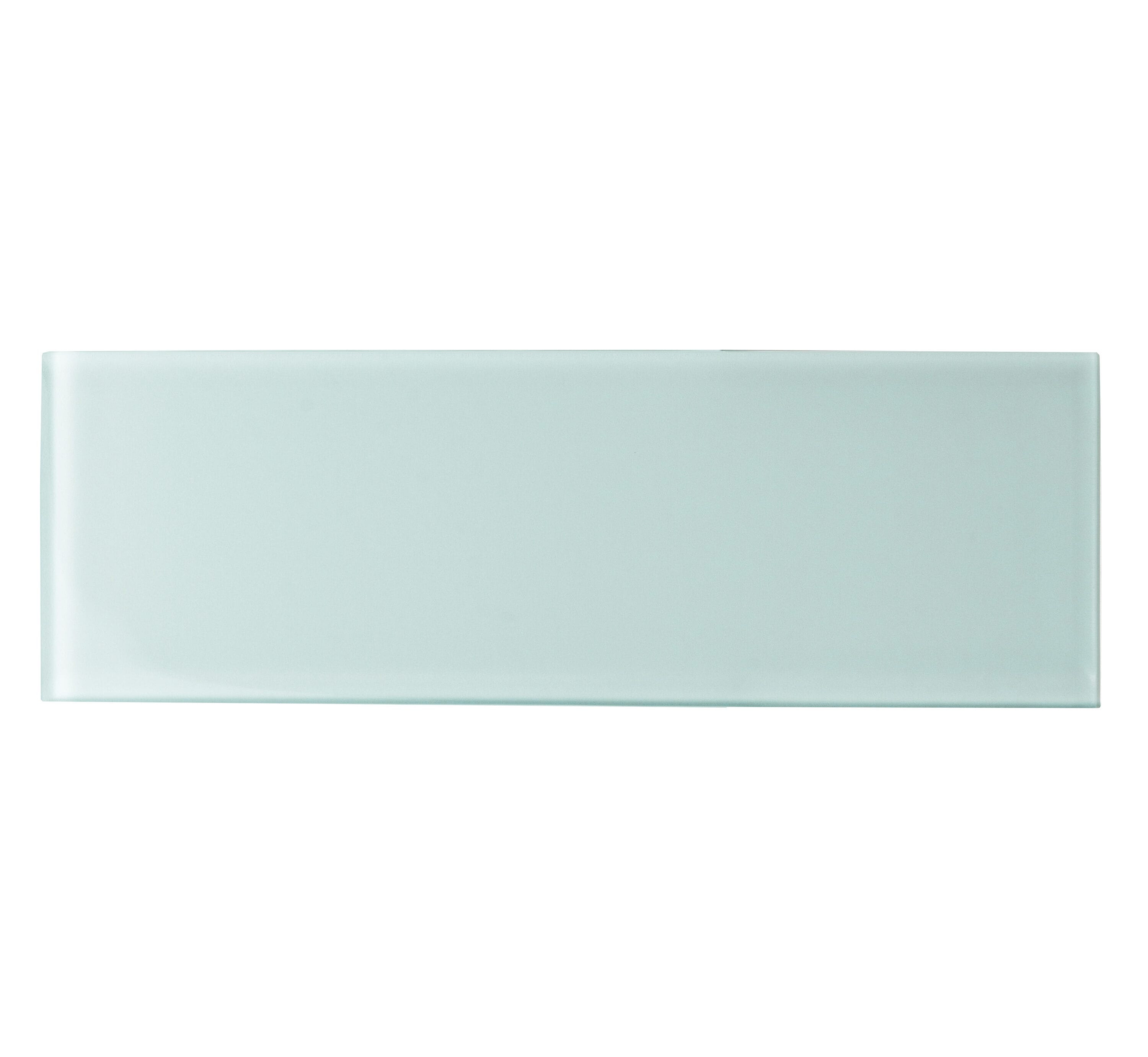 Giorbello G3916-SMPL Sample- Glass Subway Baby Blue 3-in x 9-in Glossy Glass Subway Wall Tile