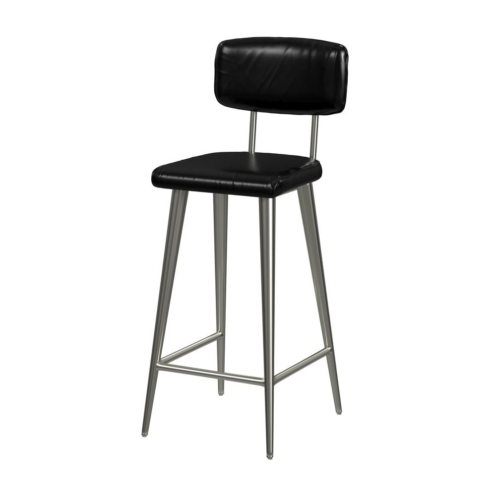 Butler Specialty 5378034 Saddle Leather Rectangular 26 Counter Stool Black