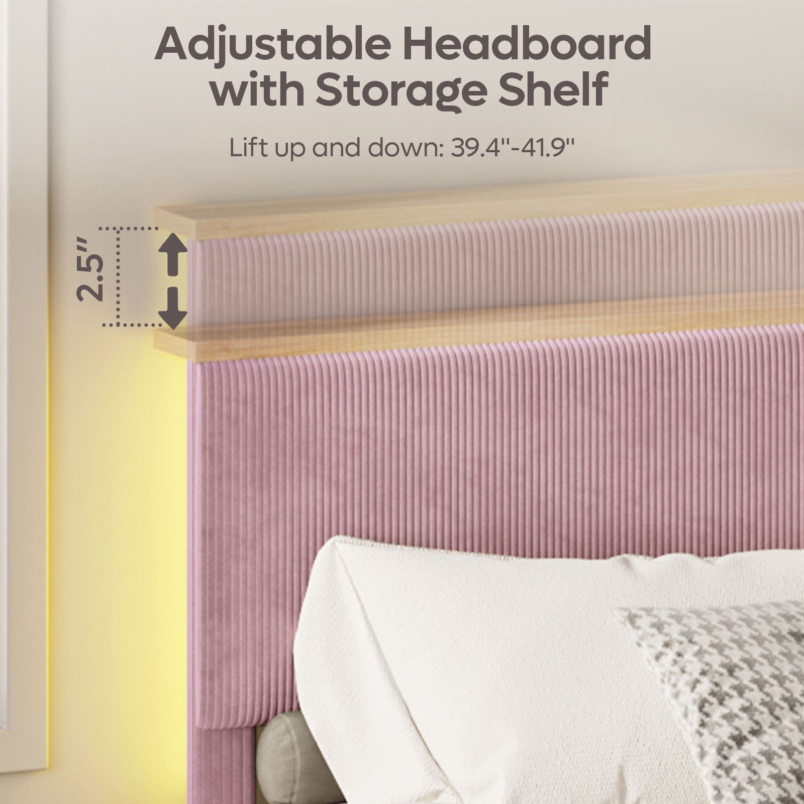 Bestier LOW-B701253C-PINK beds - View #6