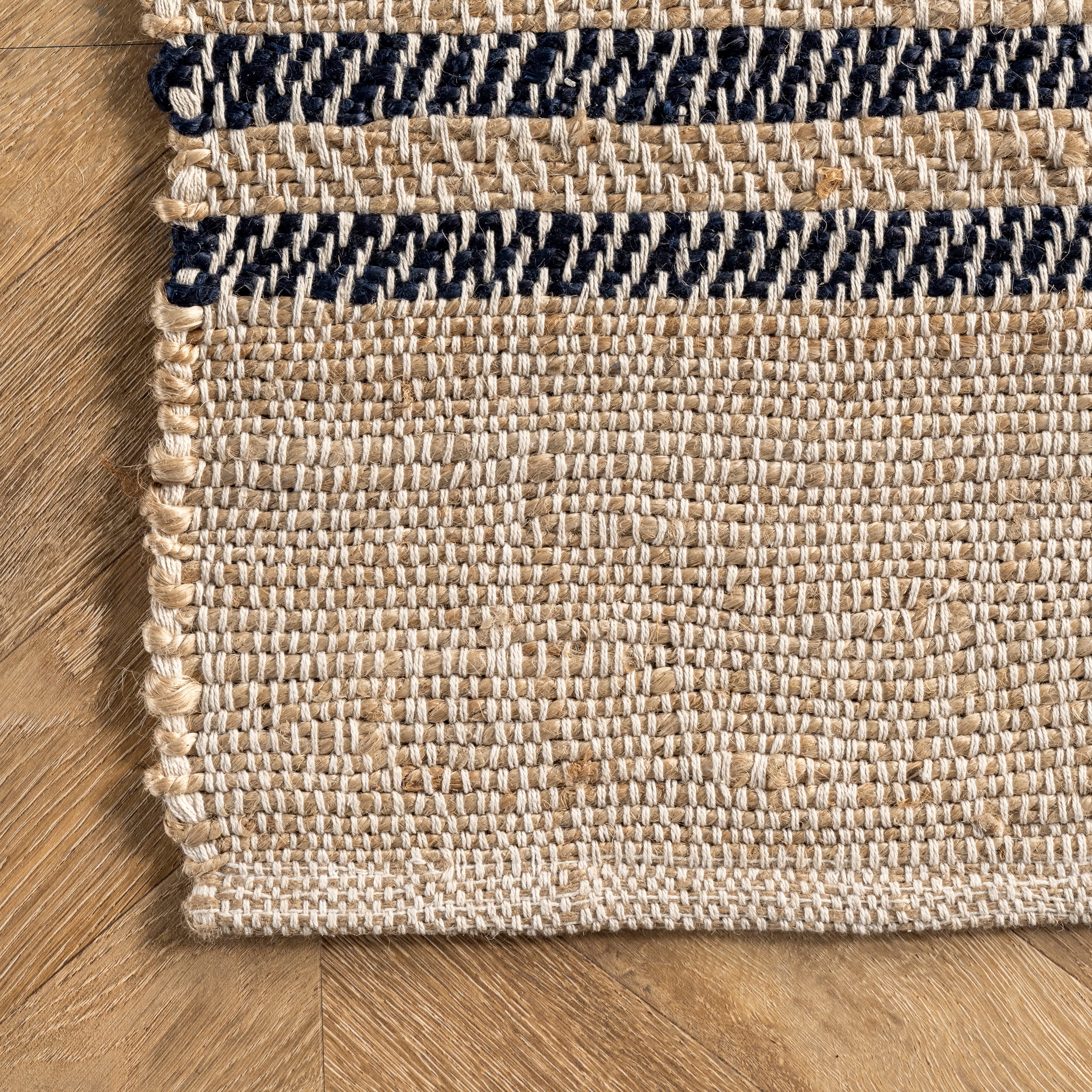 Lauren Liess Natural Jute Striped 4' x 6' Area Rug