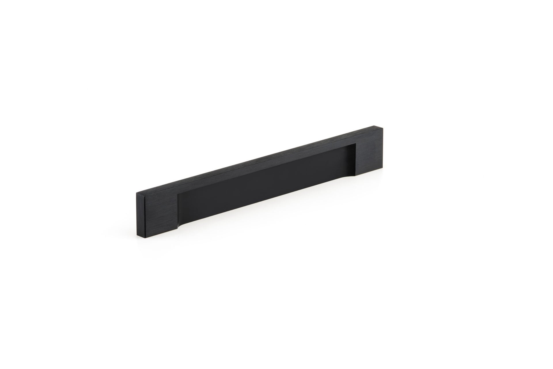Richelieu BP13101128990 Viareggio 5-1/16-in , 128mm Center to Center Brushed Black Rectangular Bar