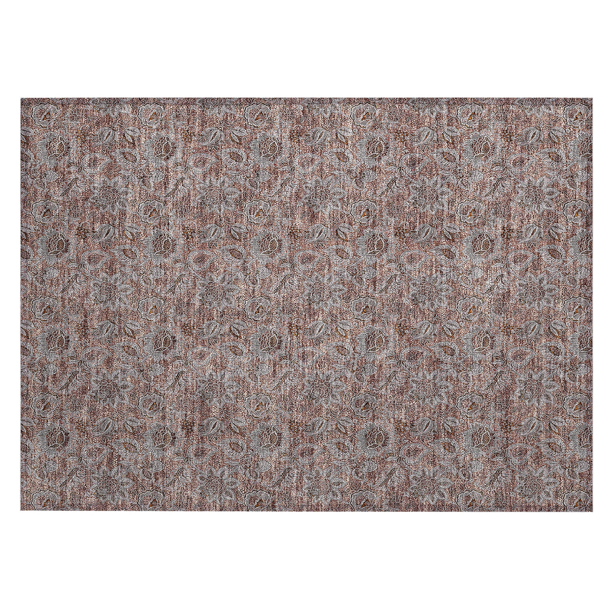 Addison Rugs ACN661CP20X30 Chantille ACN661CP 2 x 3 (ft) Polyester Copper Rectangular Indoor/Outdoor Geometric Machine washable Area rug
