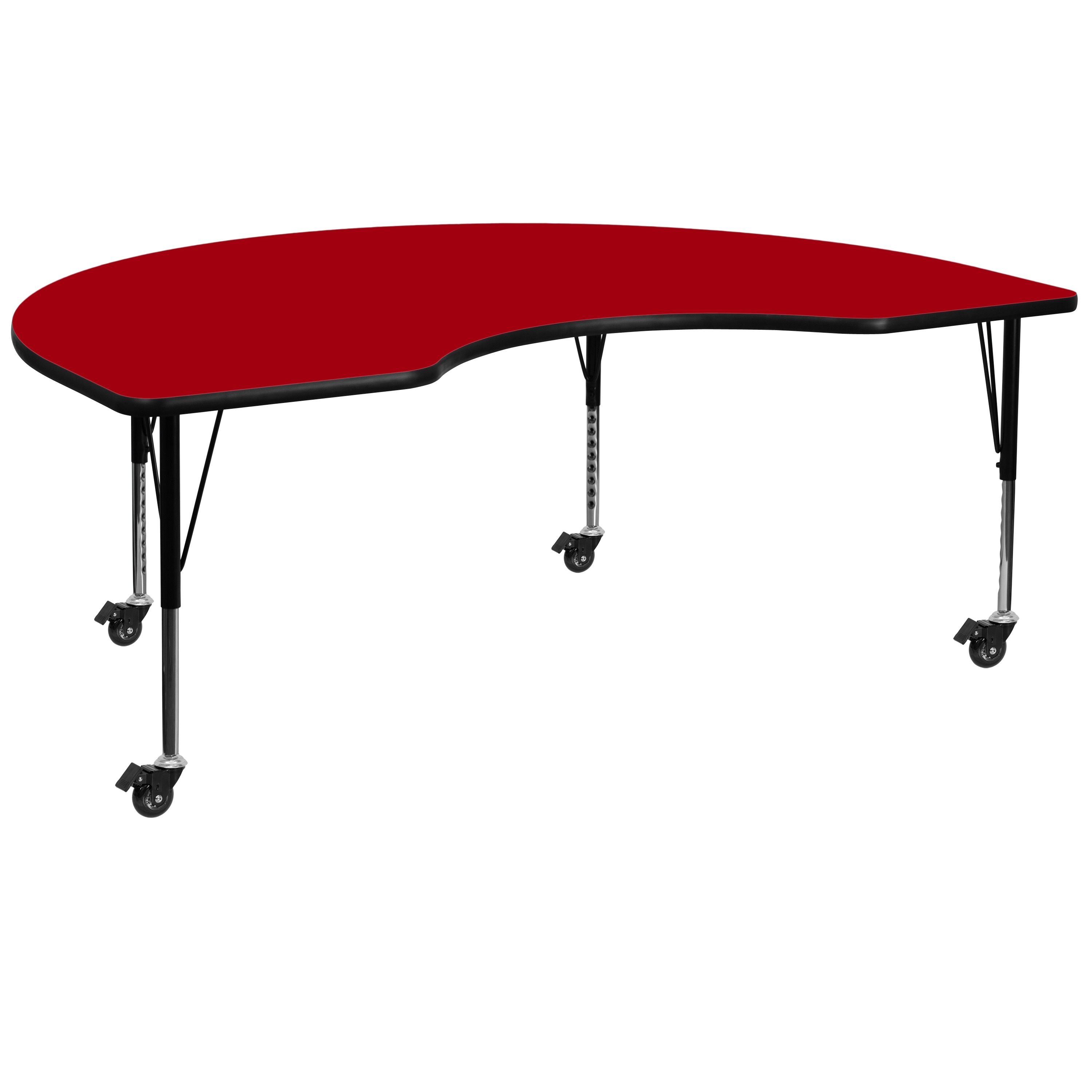 Flash Furniture 847254081443 Wren Red Half-round Kid's Play Table