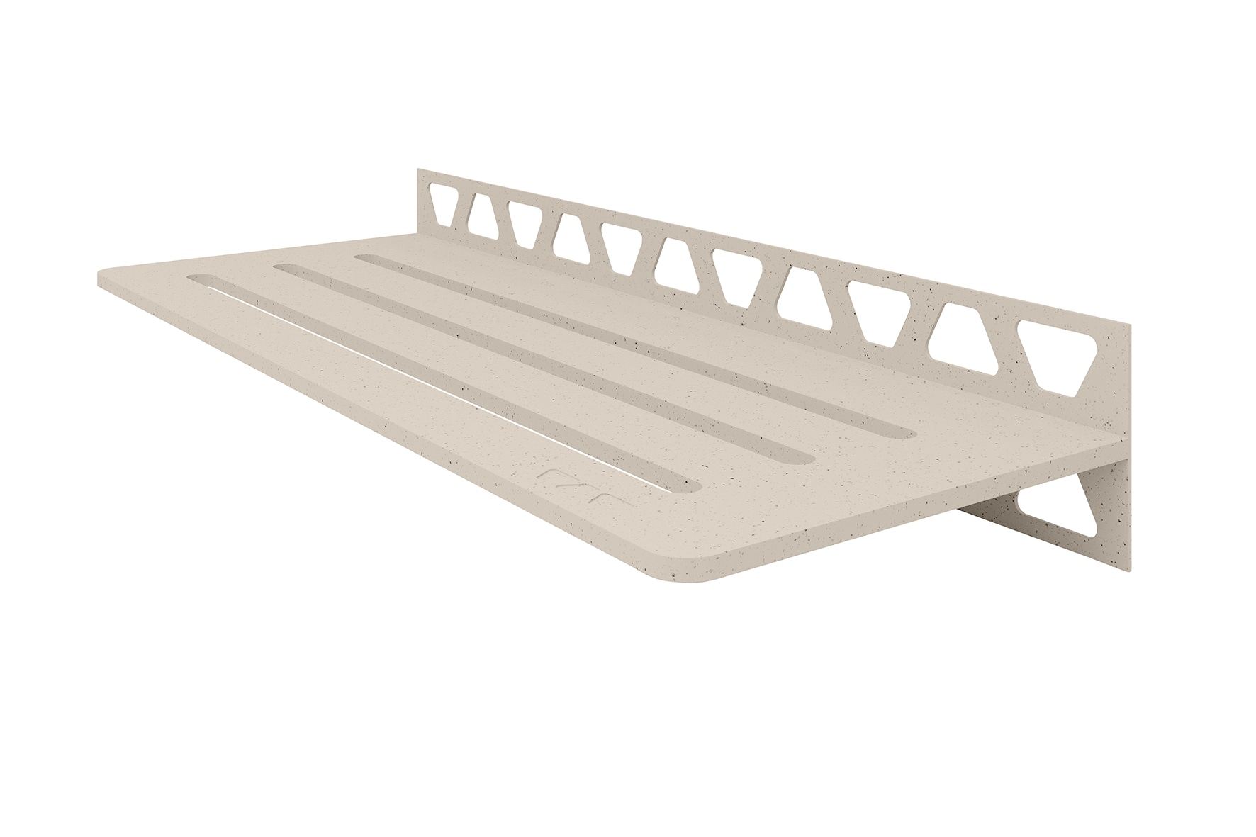 Schluter Systems SWS1D10TSI Shelf Rectangular Wall Wave Ivory