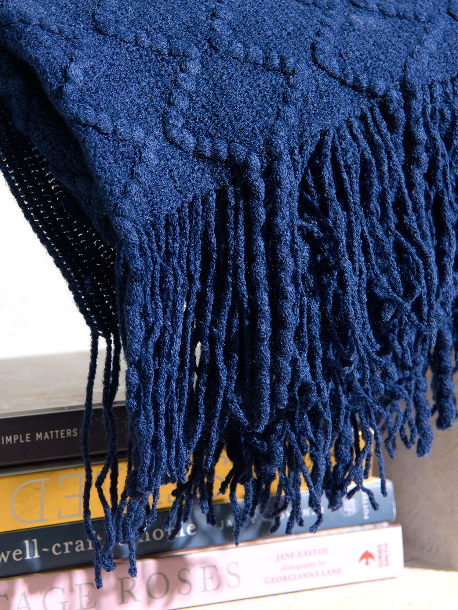 Best Home Fashion THROW-WD18403-60-NAV Blankets-And-Throws - View #4