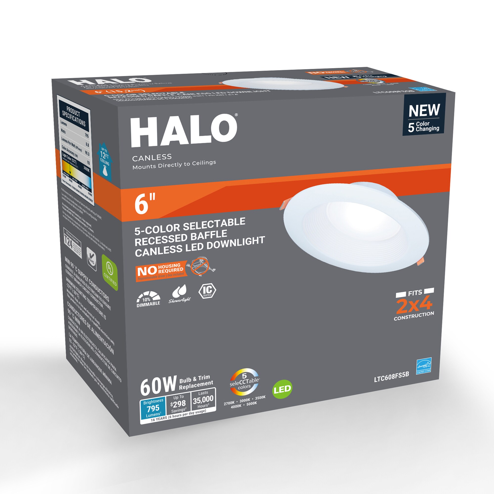 HALO LTC608FS5B Led-Retrofit-Downlight - View #2