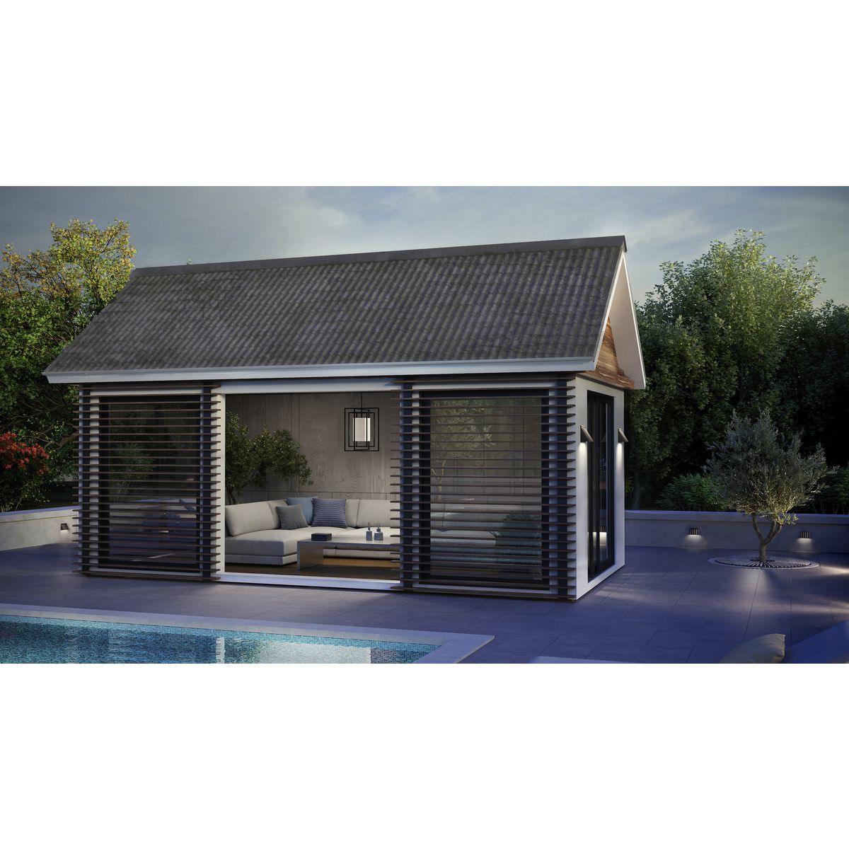 Matte Black Dimmable LED Outdoor Wall Sconce with Etched Lens