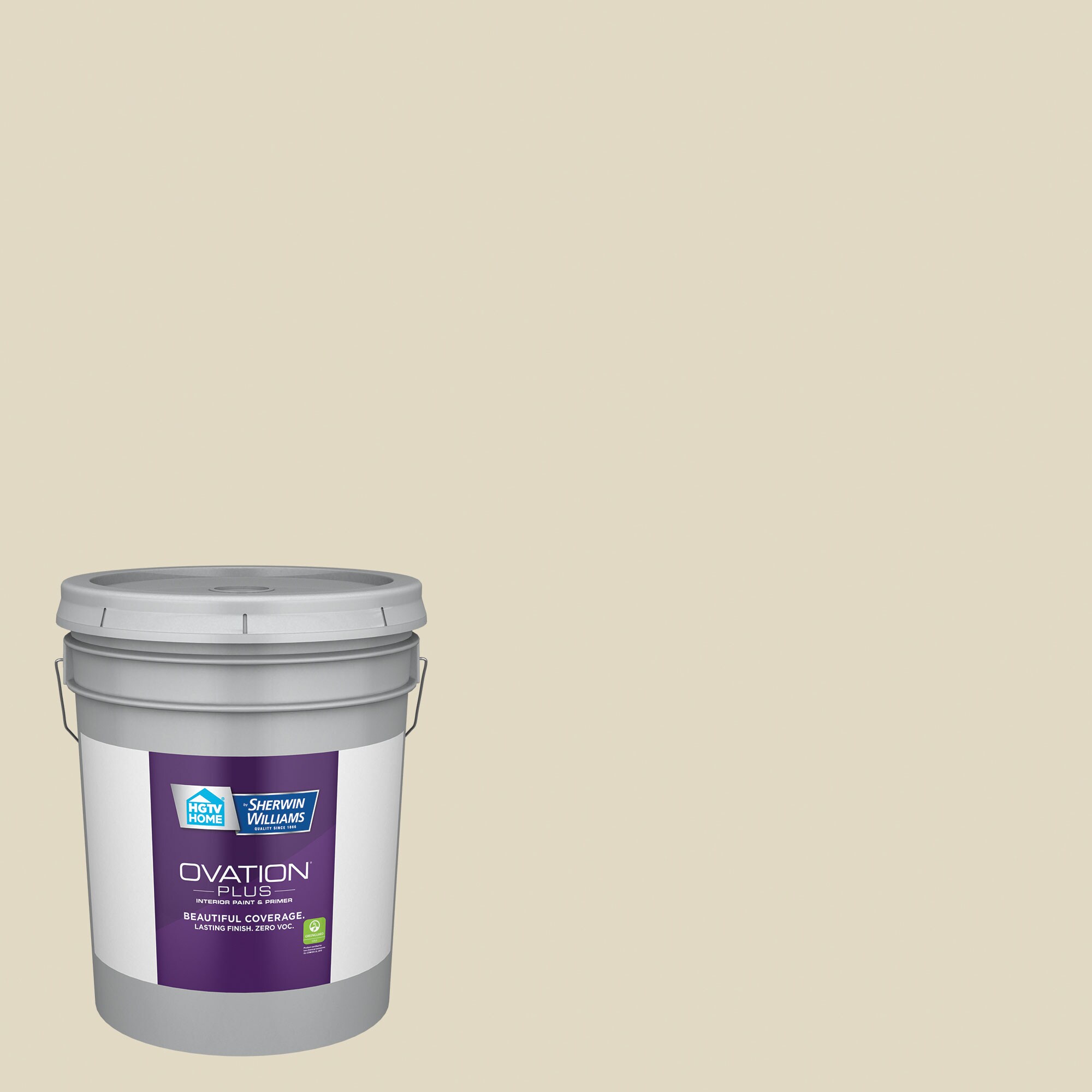HGTV HOME by Sherwin-Williams 7003-2-2557224 Ovation Plus Eggshell Unforgettable 7003-2 Latex Interior Paint Paint + Primer ( 5-gallon )