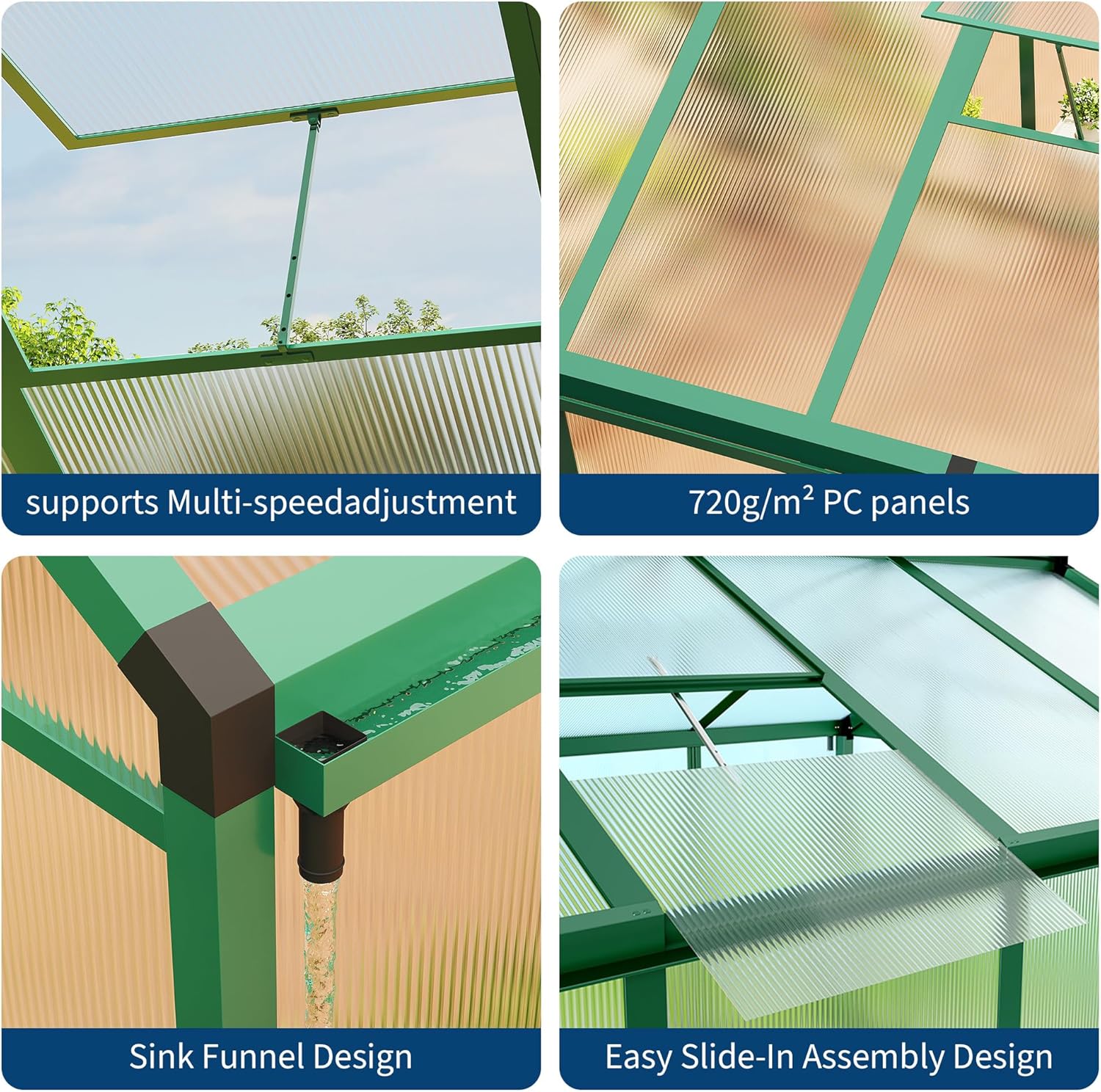 Qeetex DHZ-PHO-15JHWLFD greenhouses - View #5