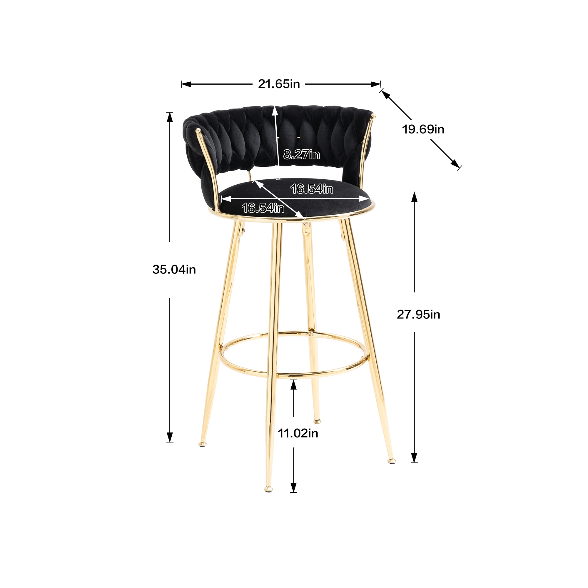 AHIOU HOME ATM-HFSN-9882BK stools - View #9