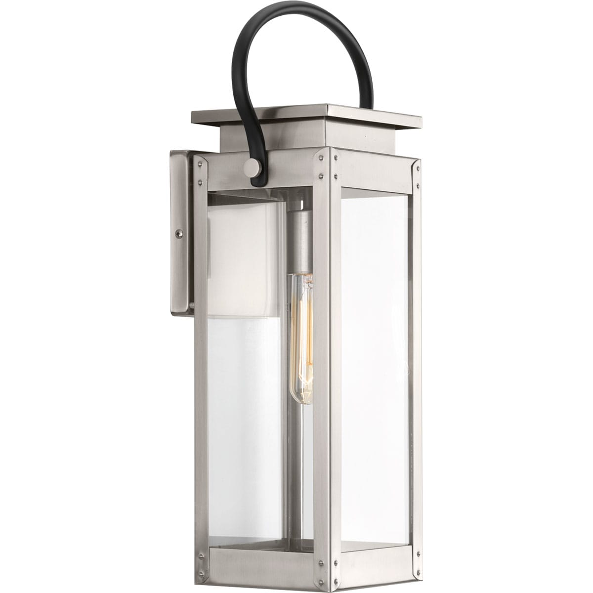 Progress Lighting P560005-135 Union Square 1 -Light 19.38-in H Stainless steel Hardwired Outdoor Wall Light