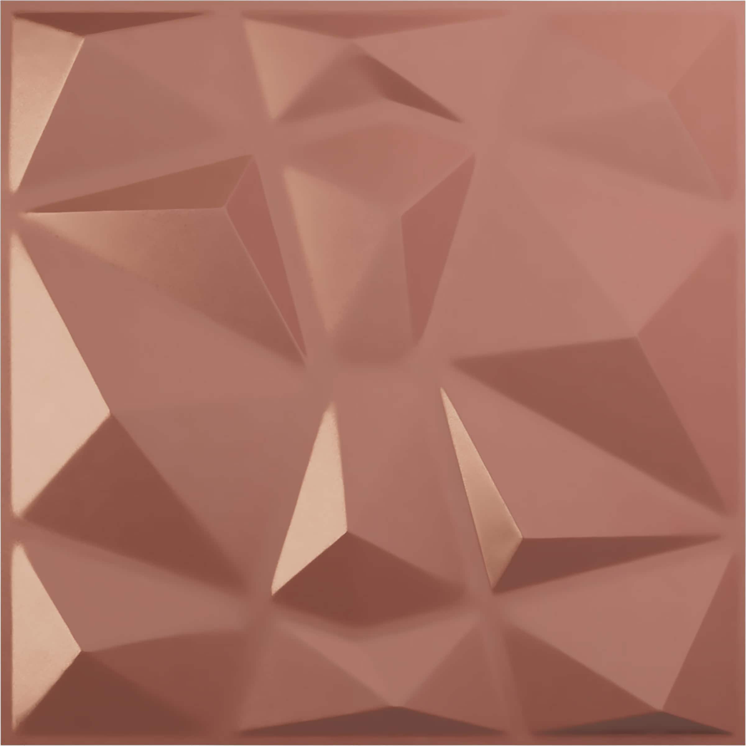Ekena Millwork WP20X20NIFCP 19-5/8-in x 19-5/8-in Embossed Paintable/Stainable Pink PVC Wall Panel (
