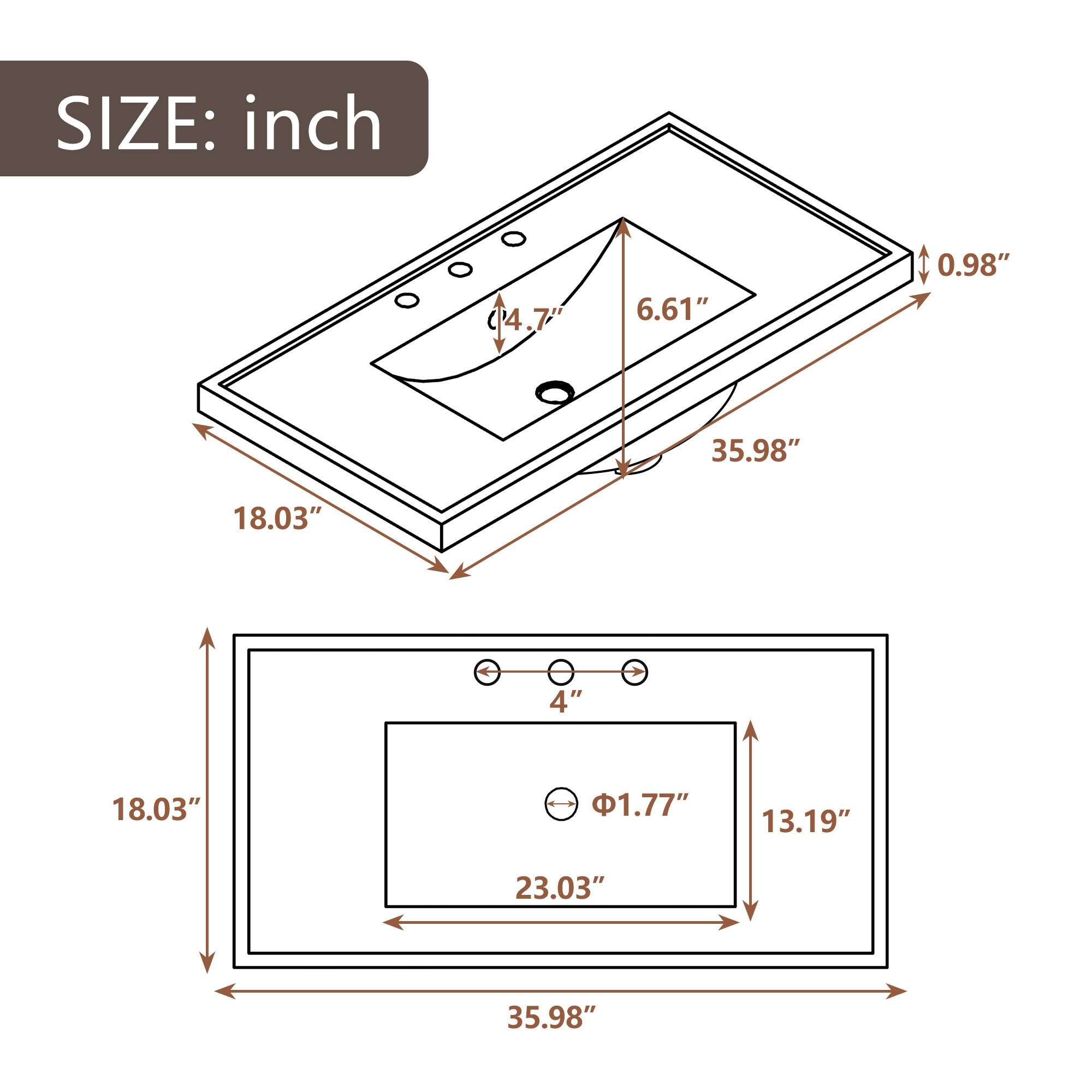 WELLFOR NIE-N7VT007 Bath-Vanity-Combo - View #10