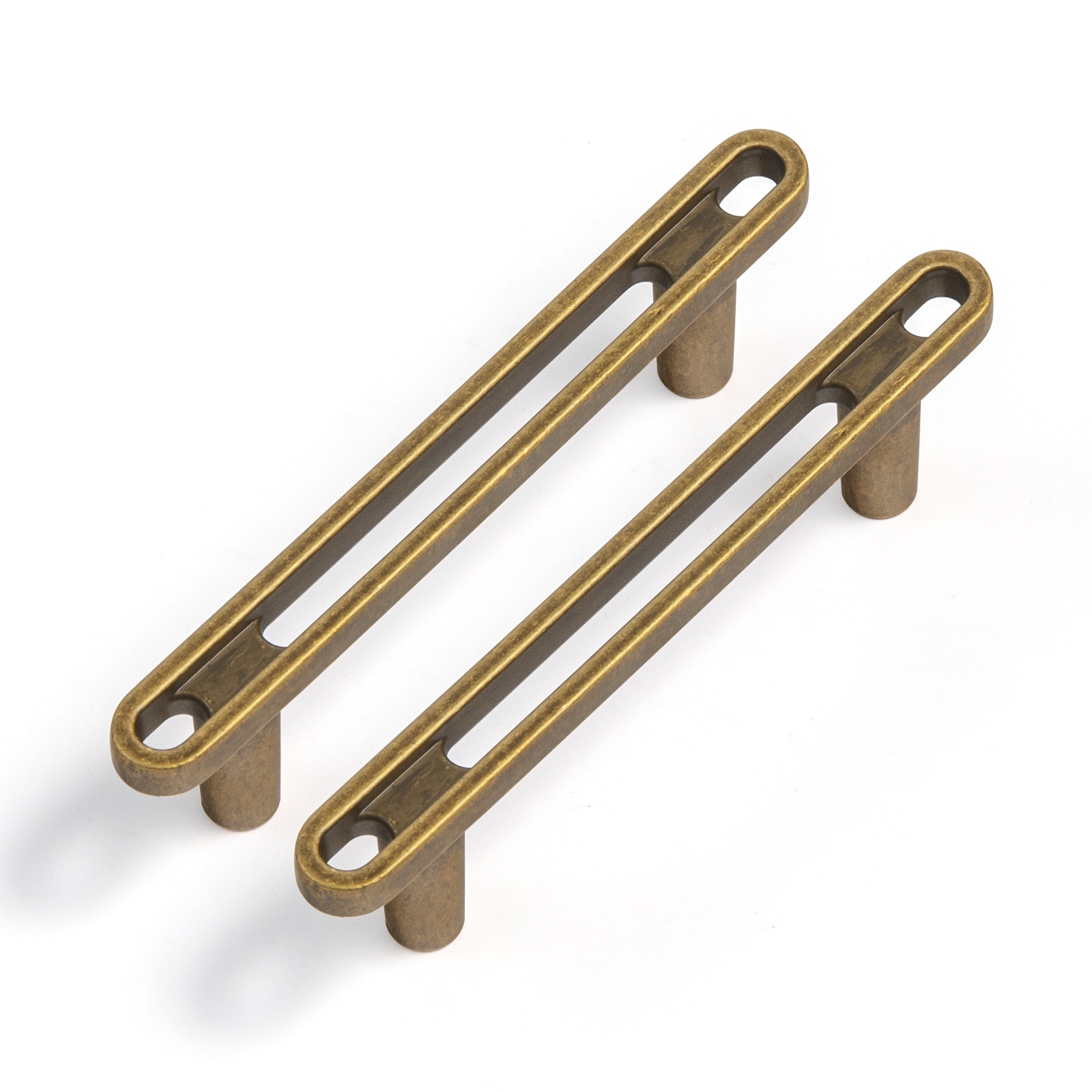 Miaokesen 2315GT-76 3-in , 76mm Center to Center Antique Brass Novelty Handle 6 -Pack